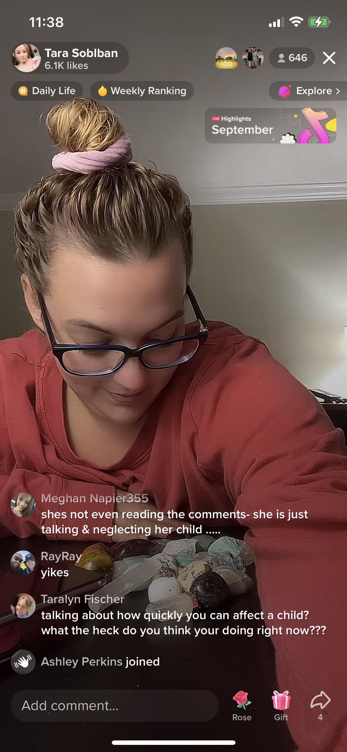 Tara Soblban … anyone see her crazy live? : tiktokgossip