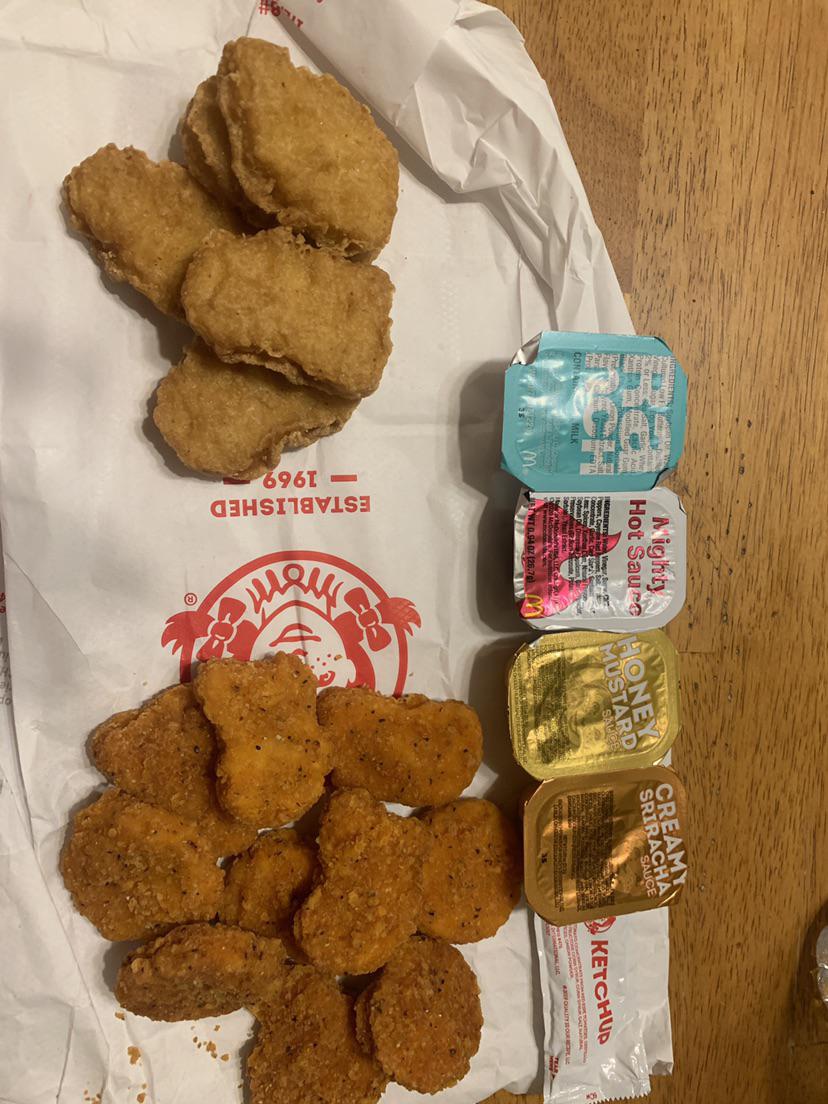 Ordered Wendy’s and McDonald’s spicy nuggets to see who wins