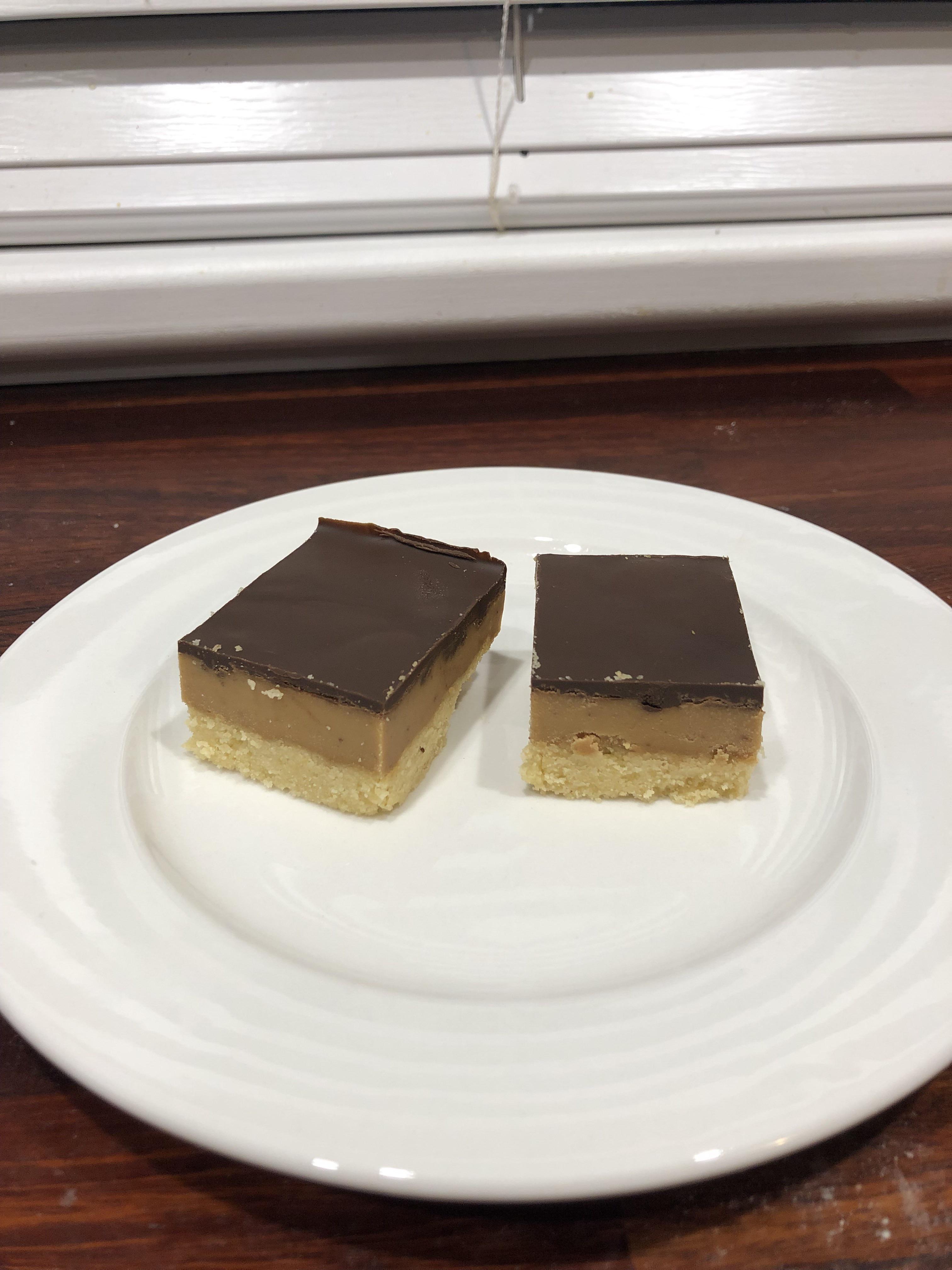 Keto caramel slice turned out perfect the first time making it! 3.5g
