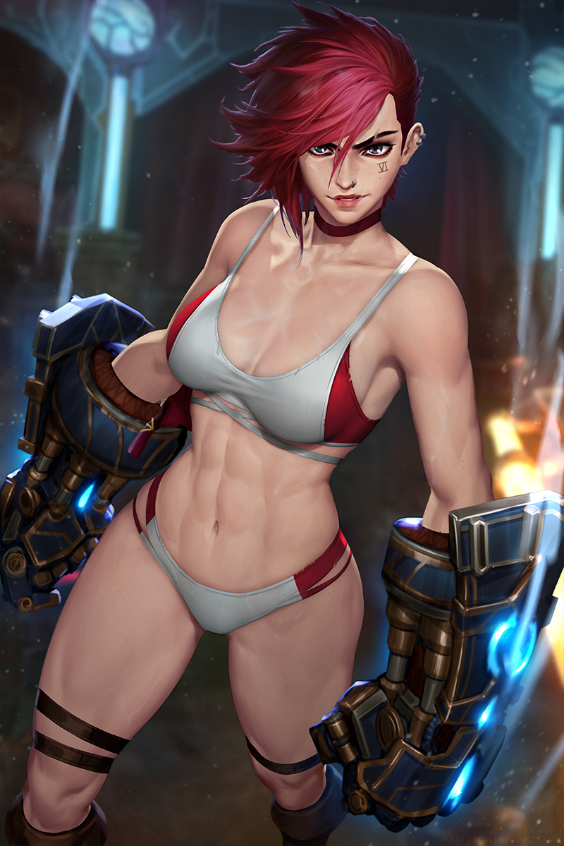 Vi [Arcane League of Legends] by NeoArtCore (2021) : Cyberbooty