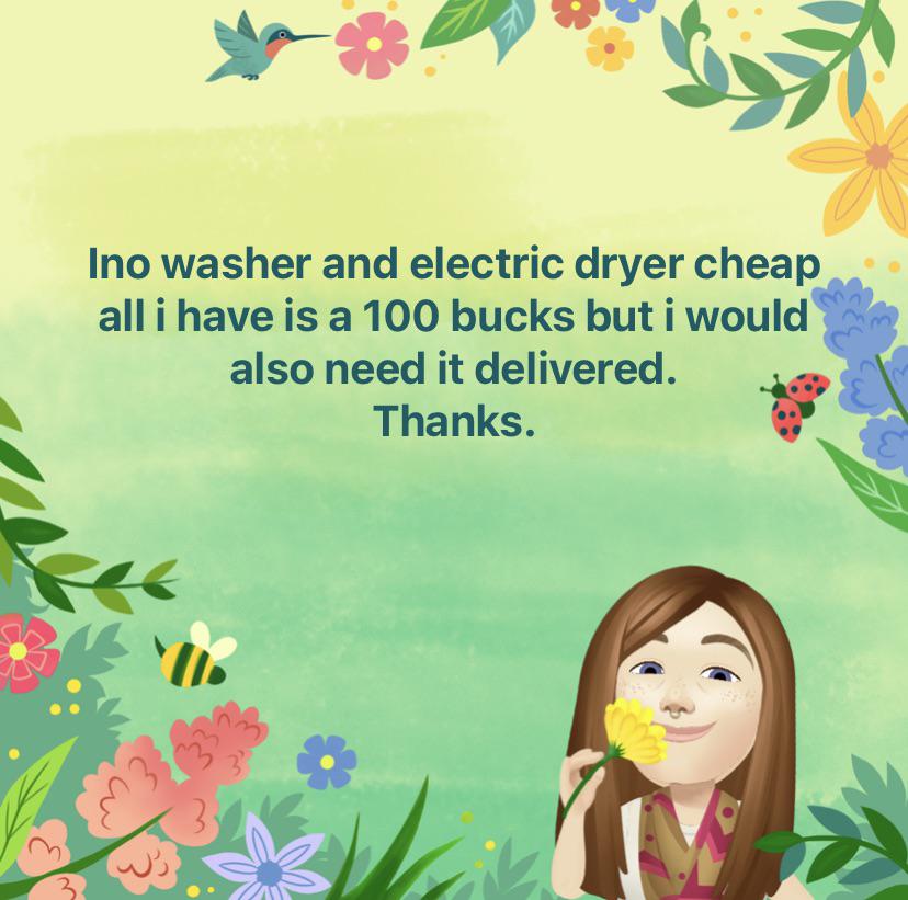 Cheap Washer AND dryer Delivered r/ChoosingBeggars