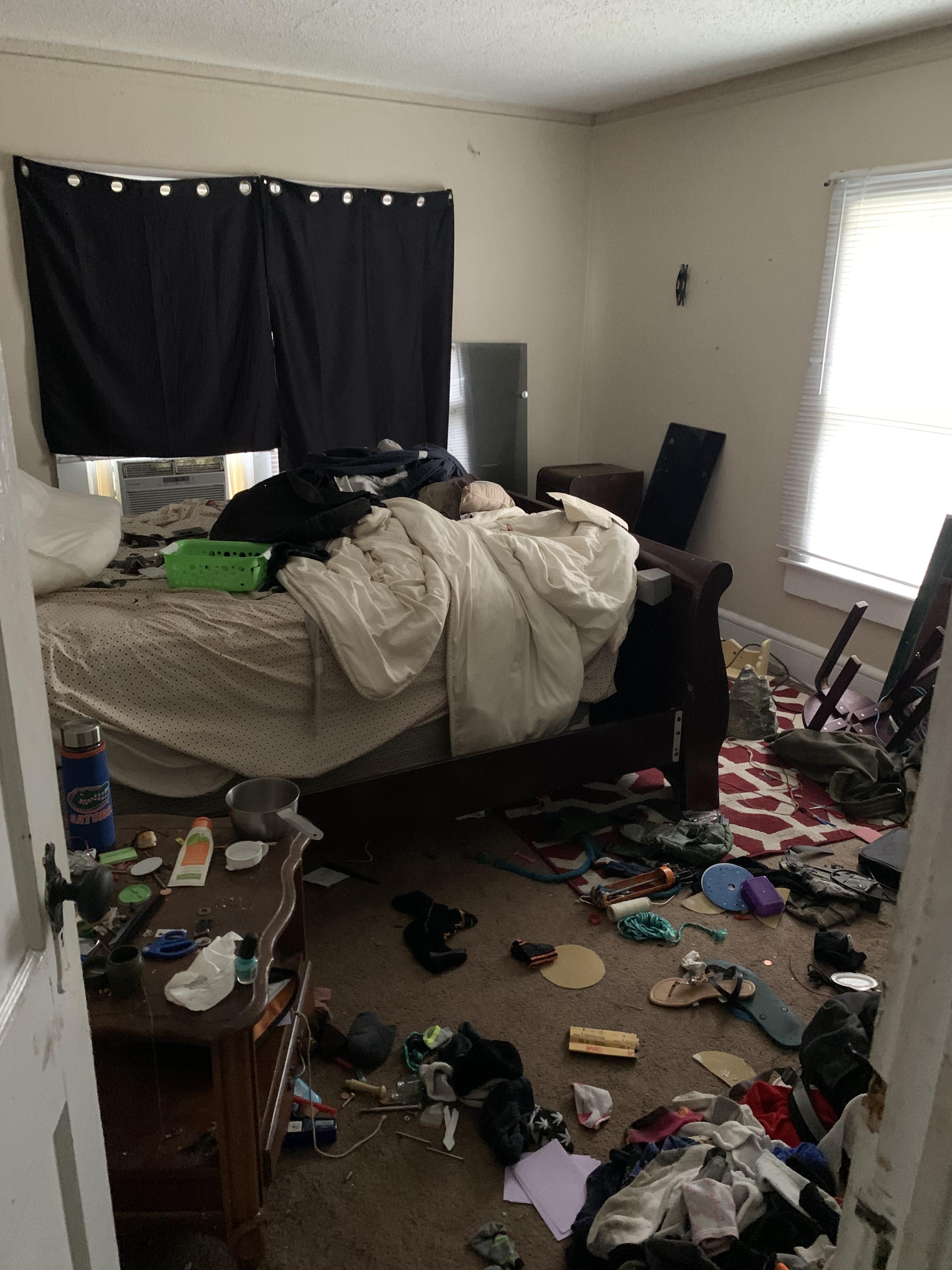 My bosses rental property that I look out for was abandoned by the