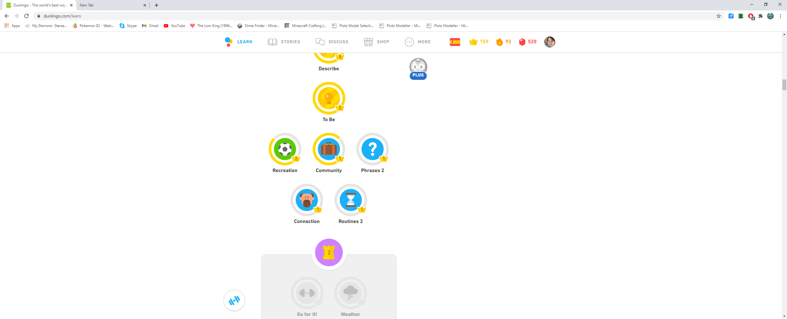 Close to completing checkpoint 2 in Spanish! Soy emocionada! r/duolingo