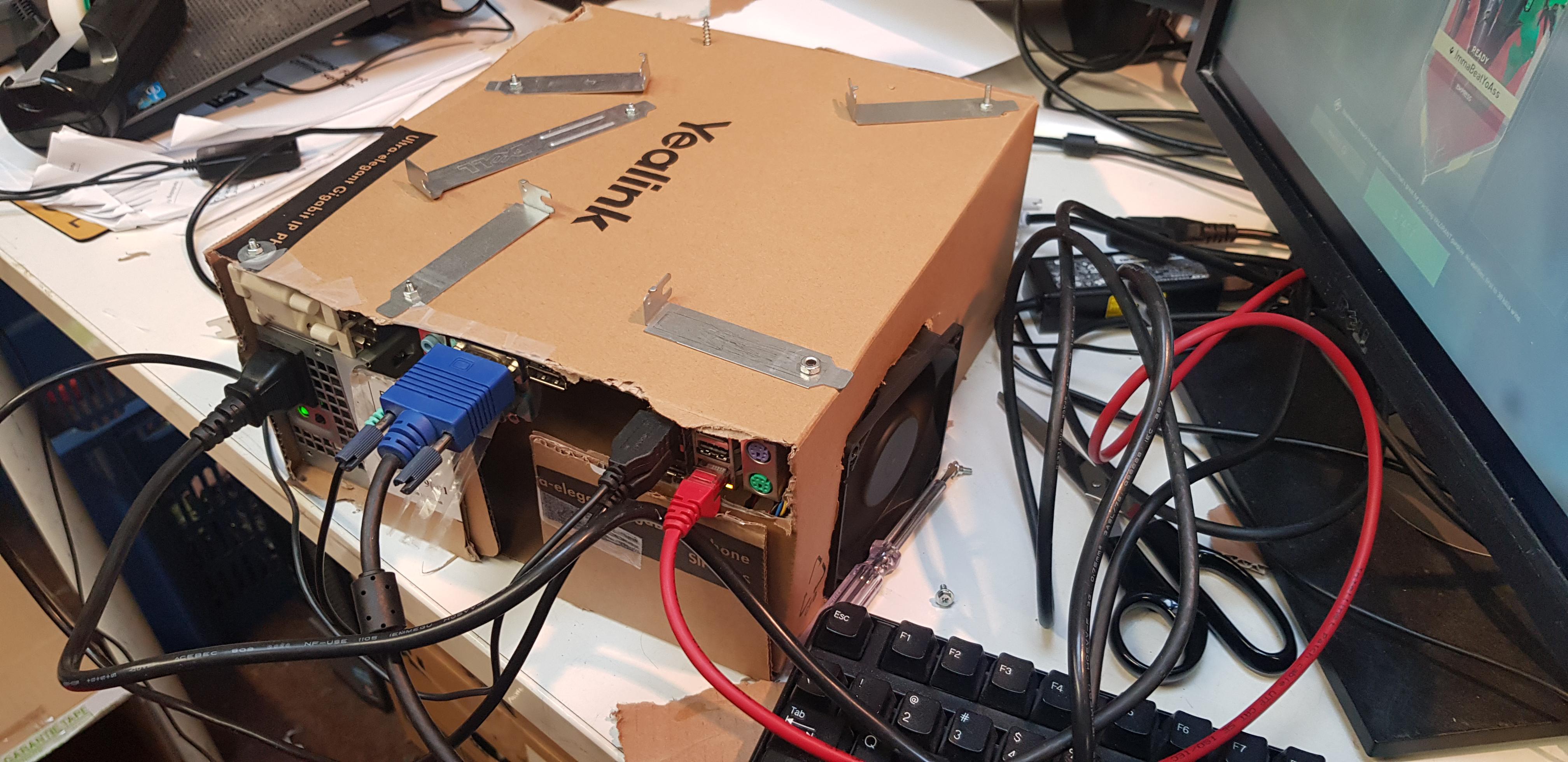 Meet my new high end cardboard gaming pc! r/gaming