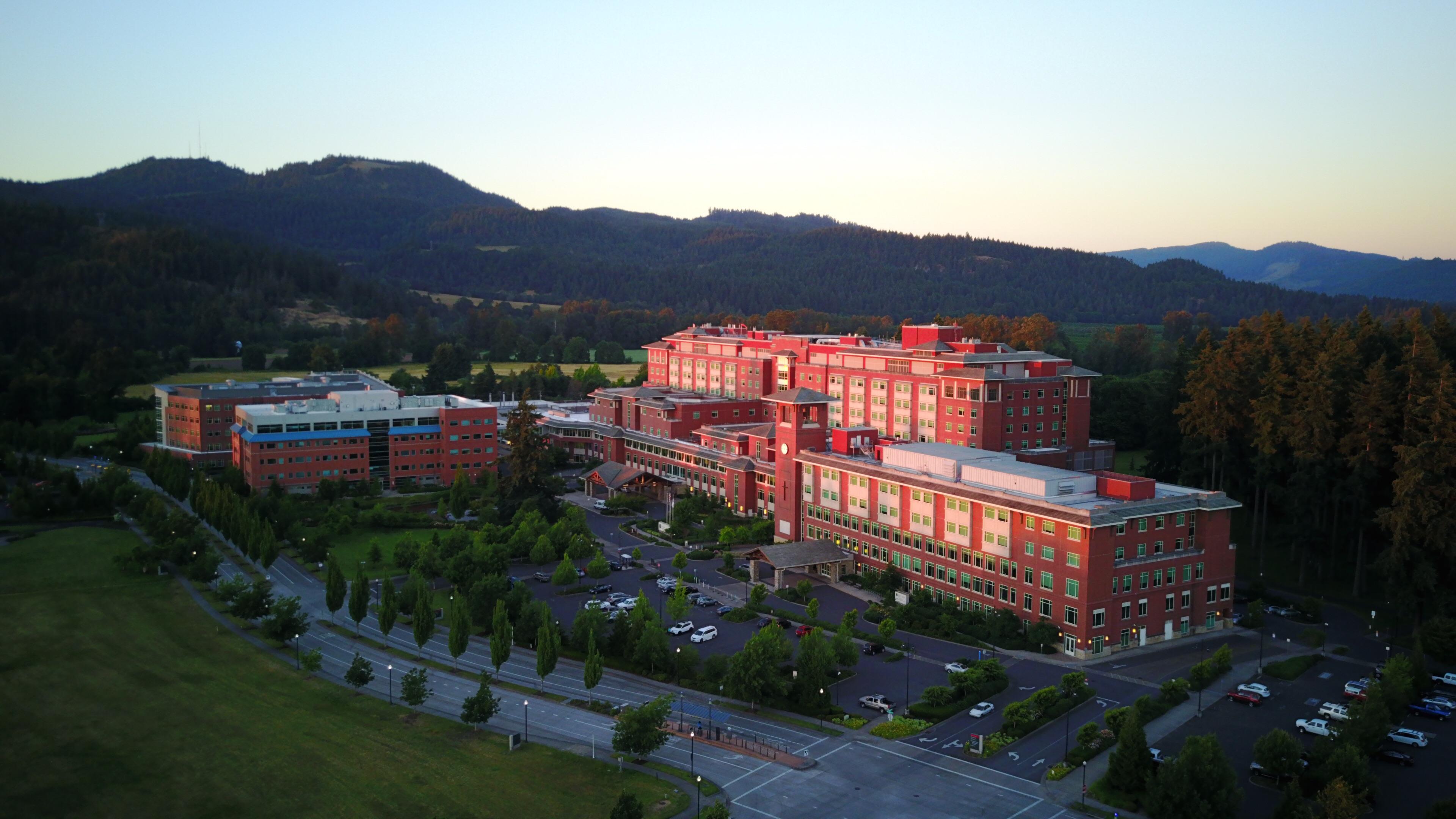 Oregon Hospital At Sunset r/djimavic