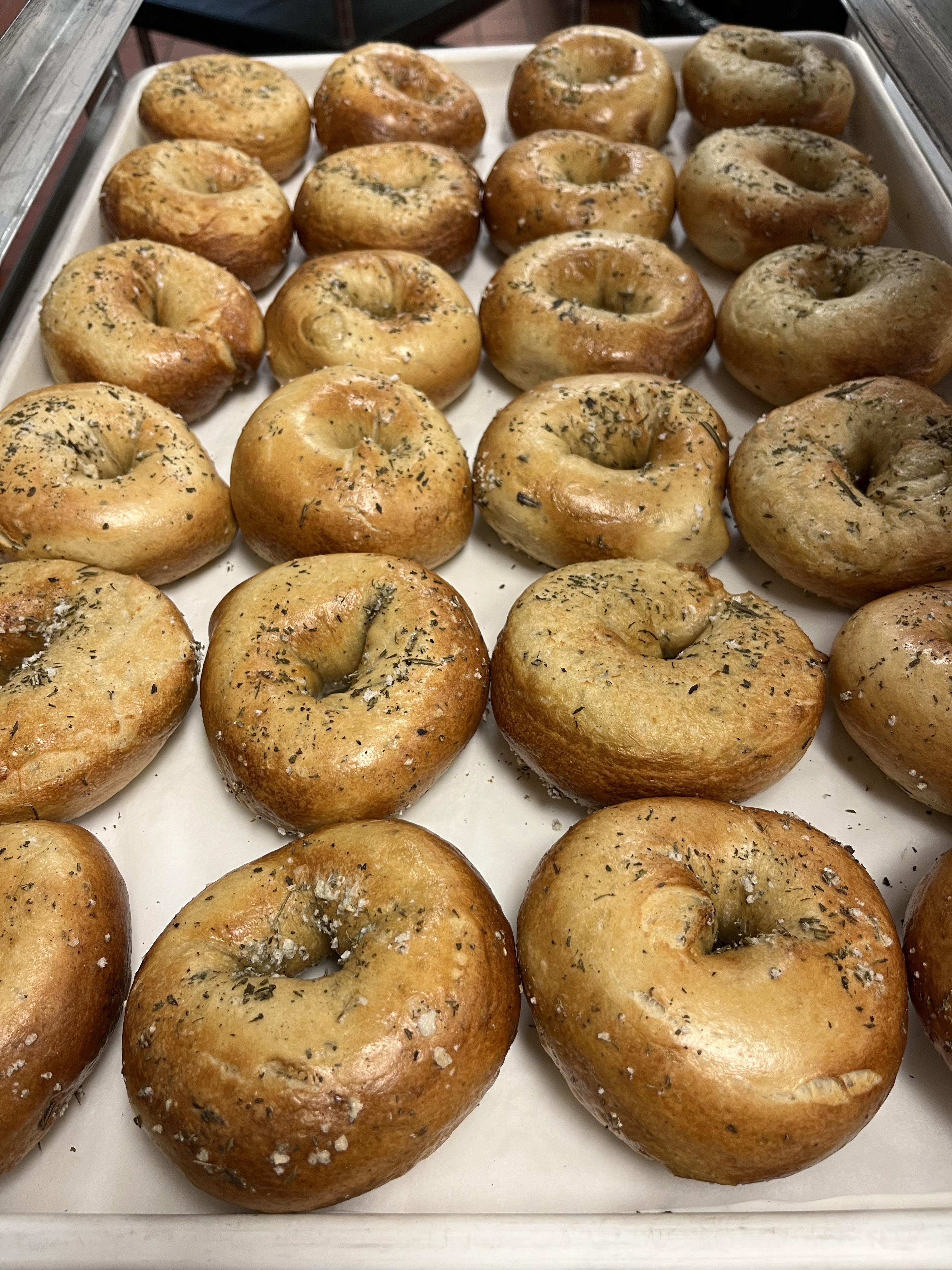 Rosemary Sea Salt this morning r/Bagels