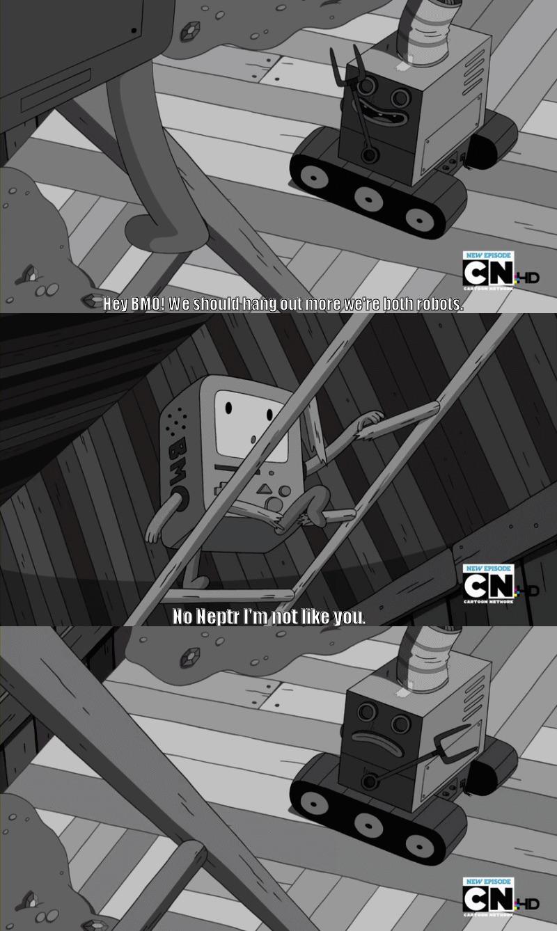 In the episode “BMO Noire” (Season 4 ep 17) why do you think BMO tells