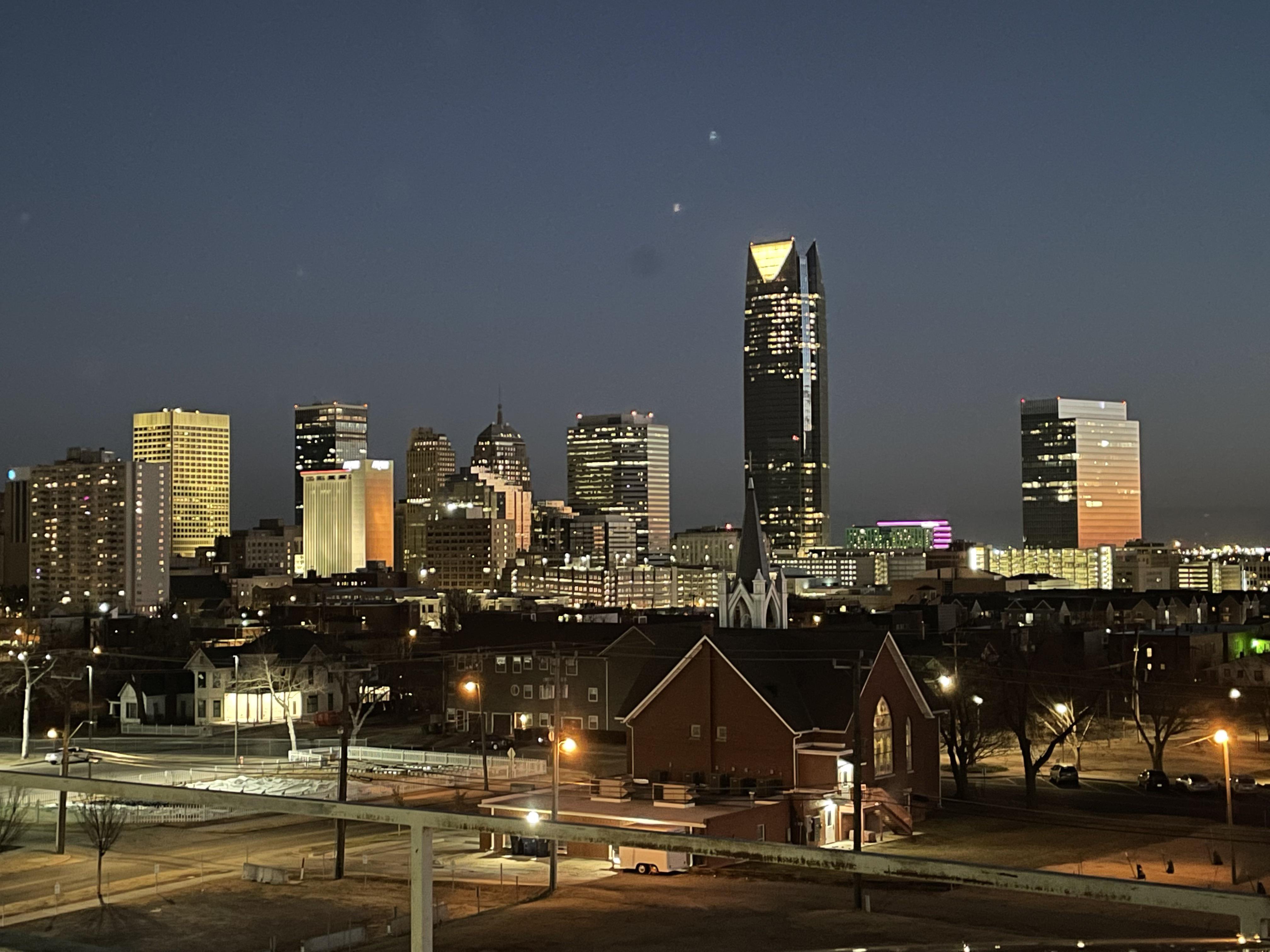 OKC from St Anthony Parking Garage r/pics