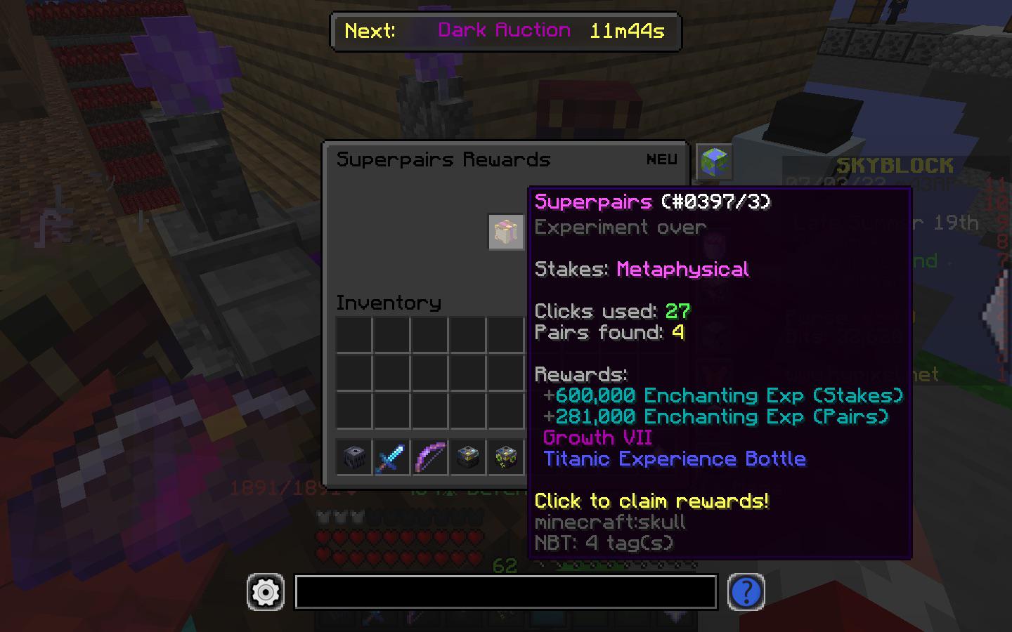 Descubrir 51+ imagen hypixel skyblock titanic xp bottle