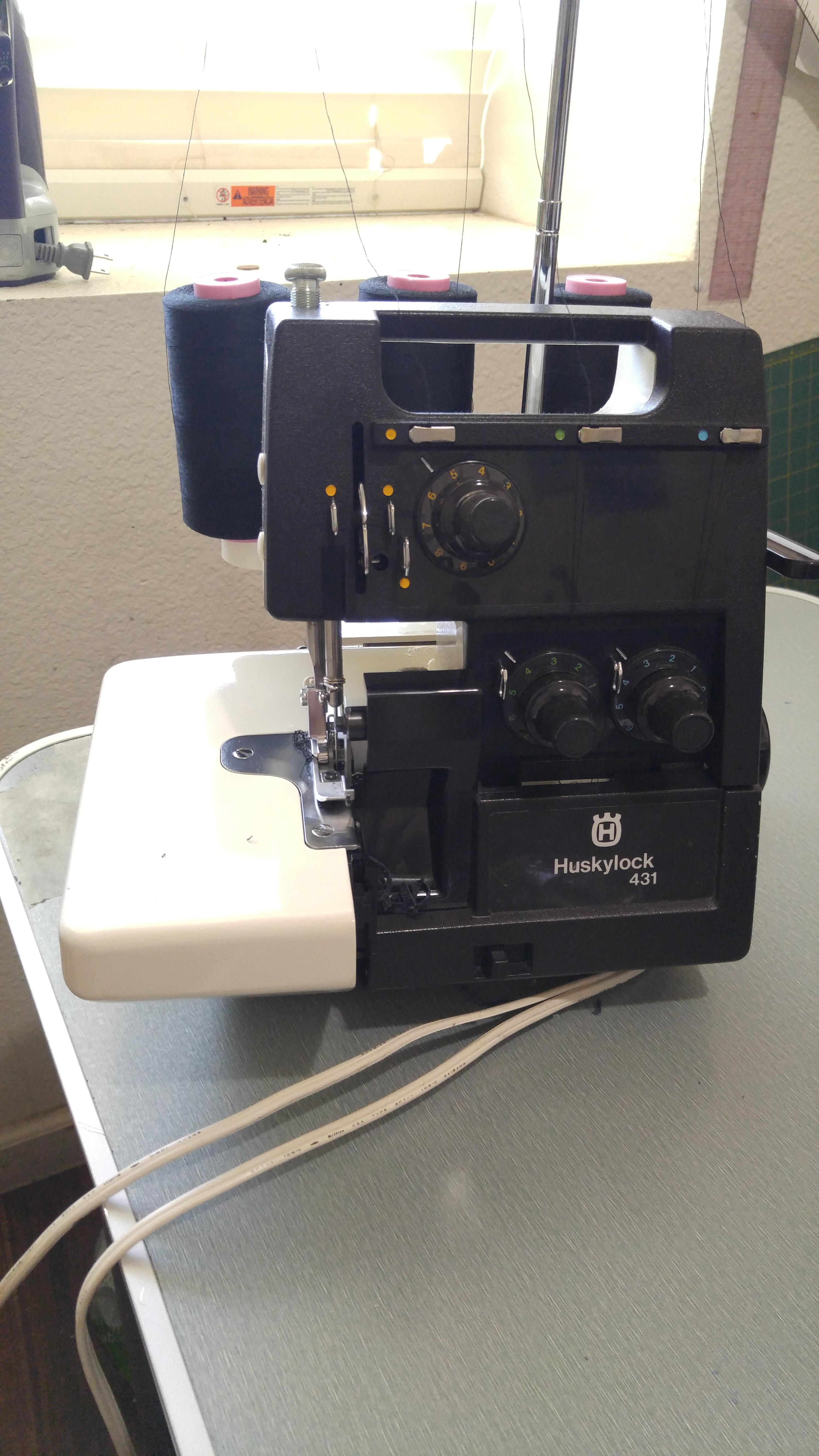 Got my serger! I got her from a goodwill online auction! After some