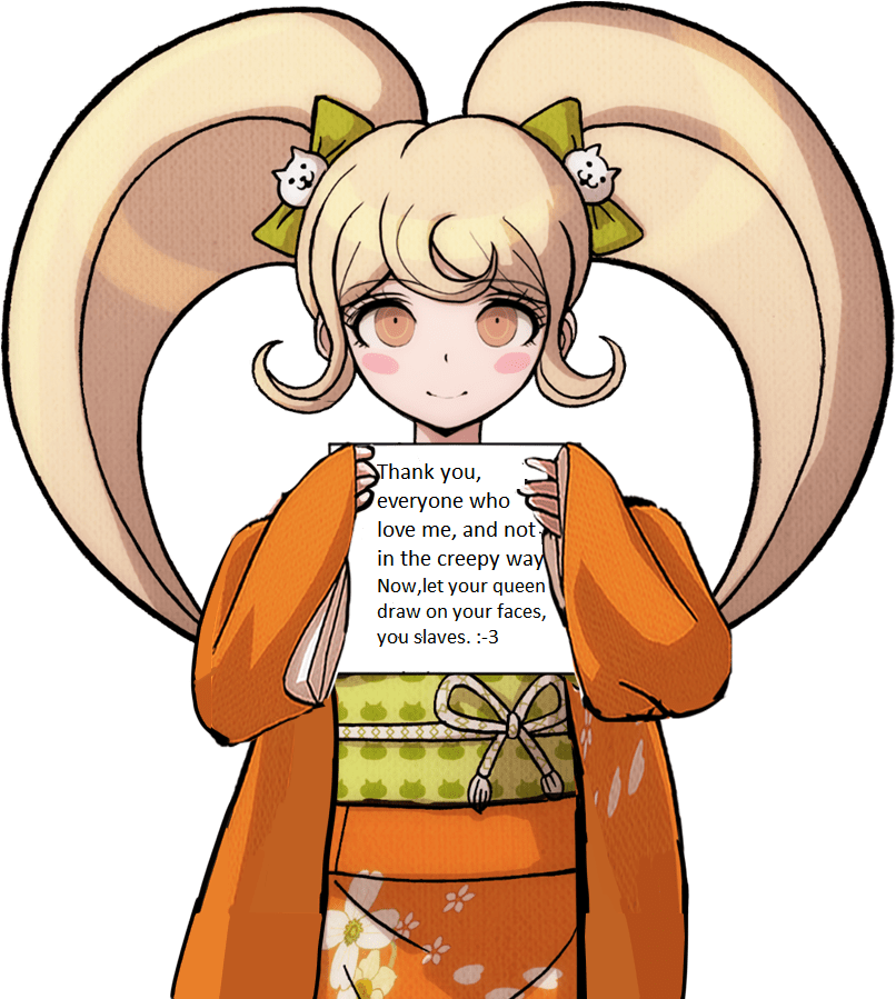 Hiyoko has a message to her fans r/danganronpa