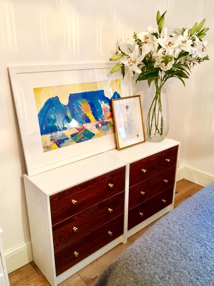 Upcycled two plain pine IKEA dressers I found on gumtree