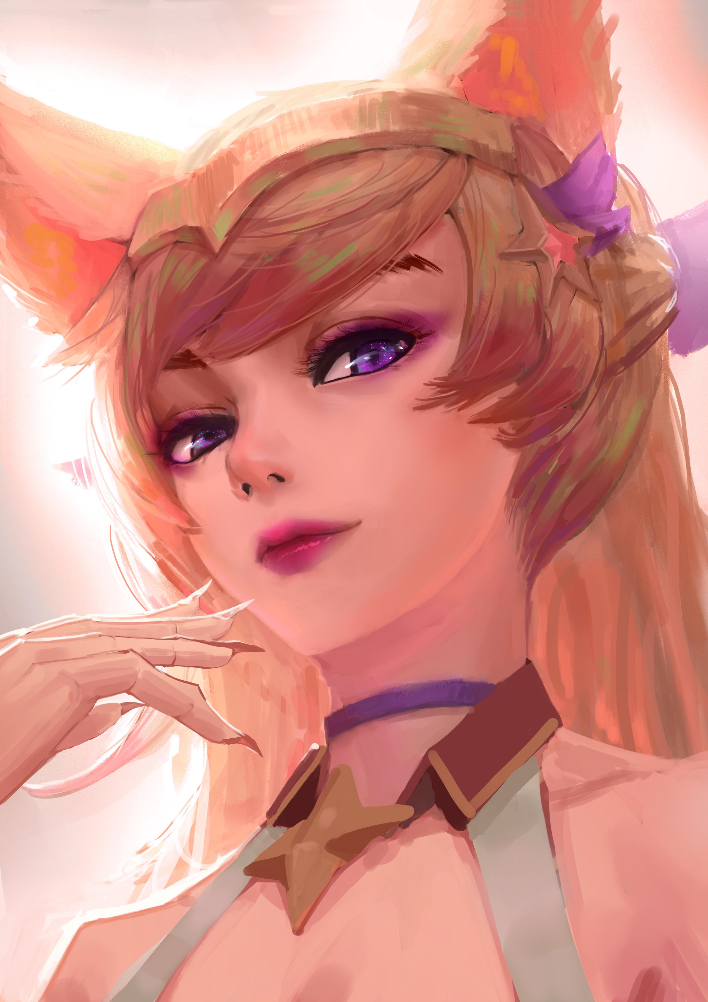 Daily Ahri Fanart 312 Starlight in Her Eyes AhriMains
