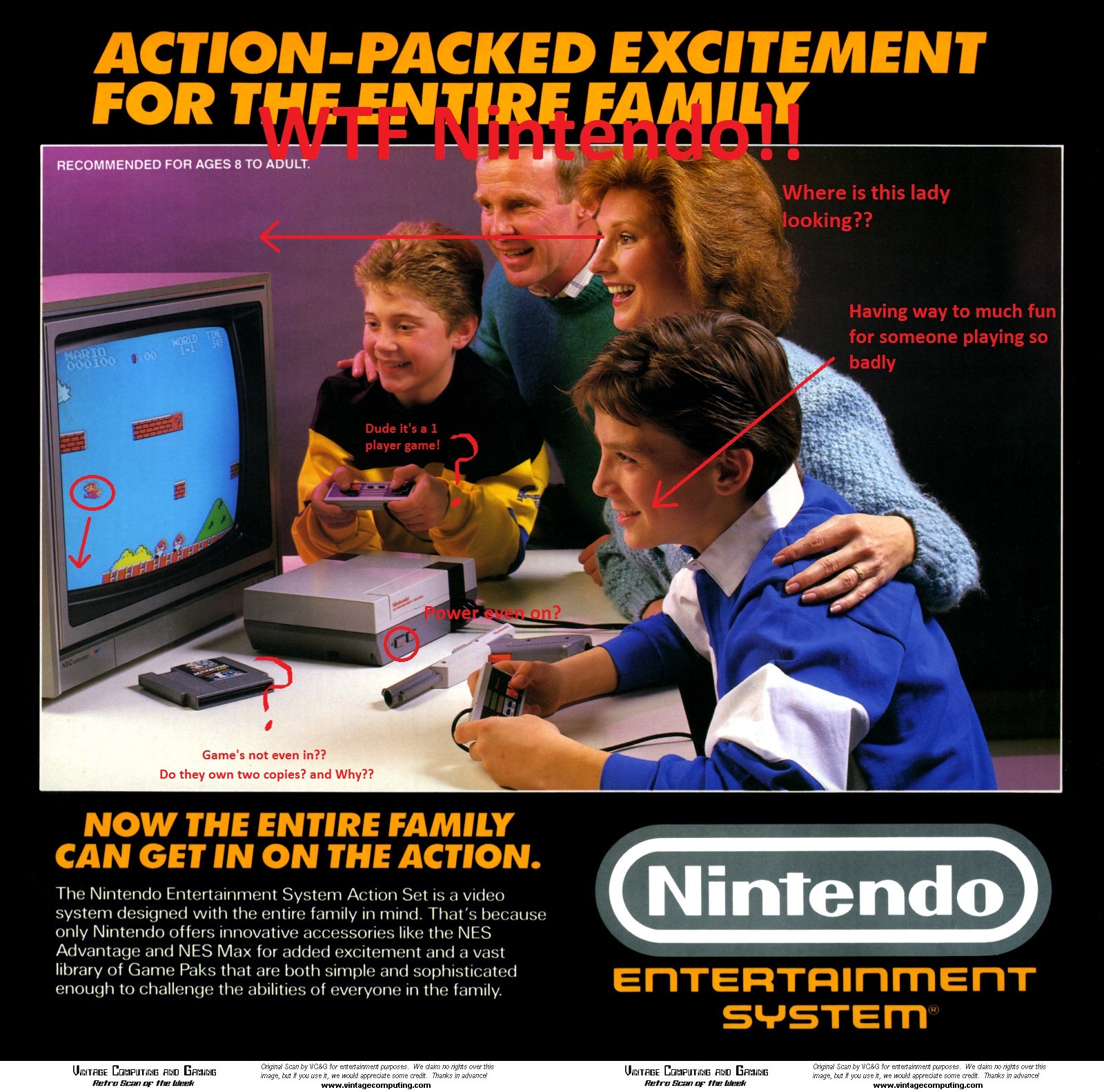 Hilarious Old School Nintendo Ad r/gaming