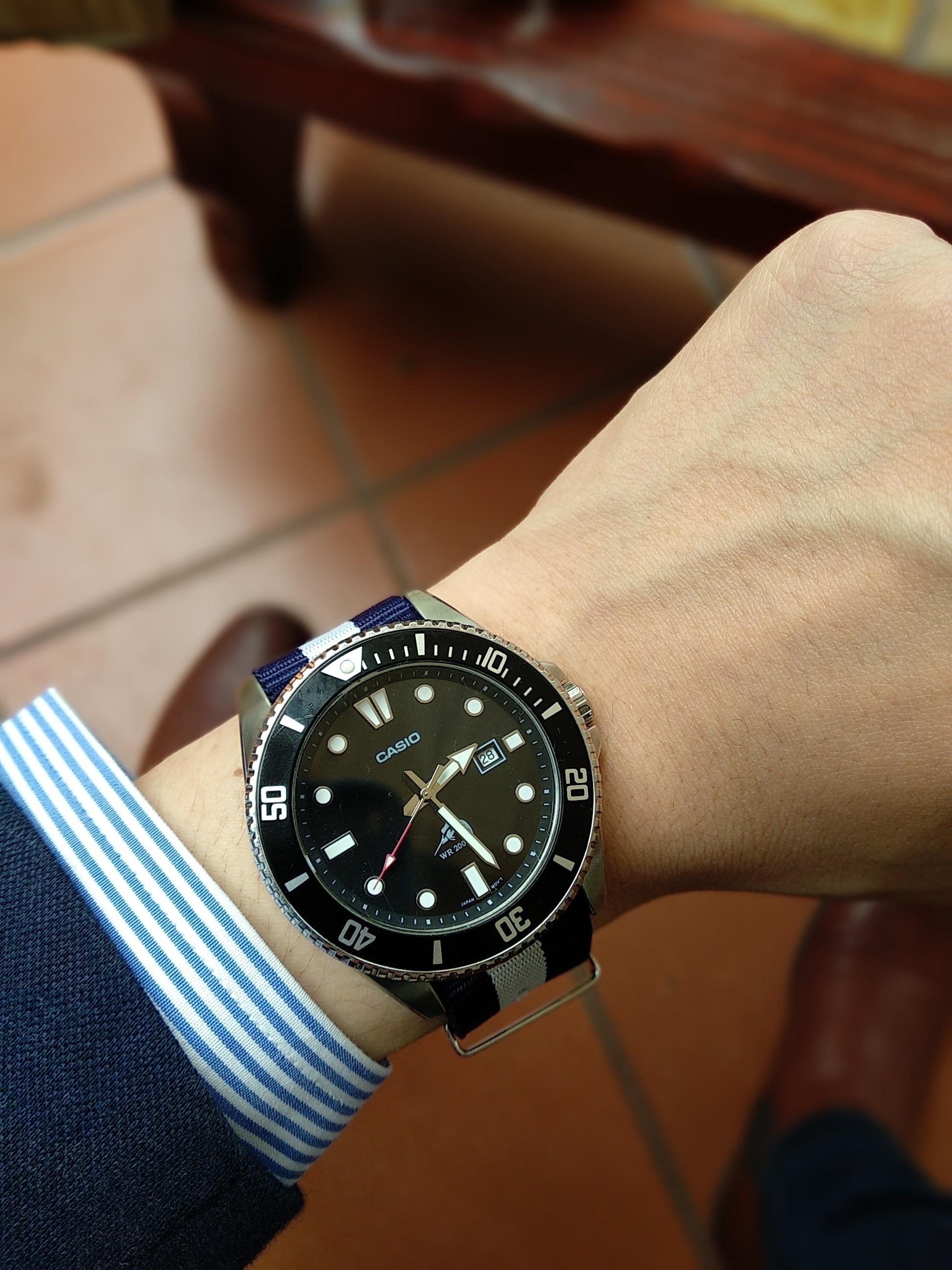 [Casio] Duro with a NATO strap to fit my outfit r/Watches