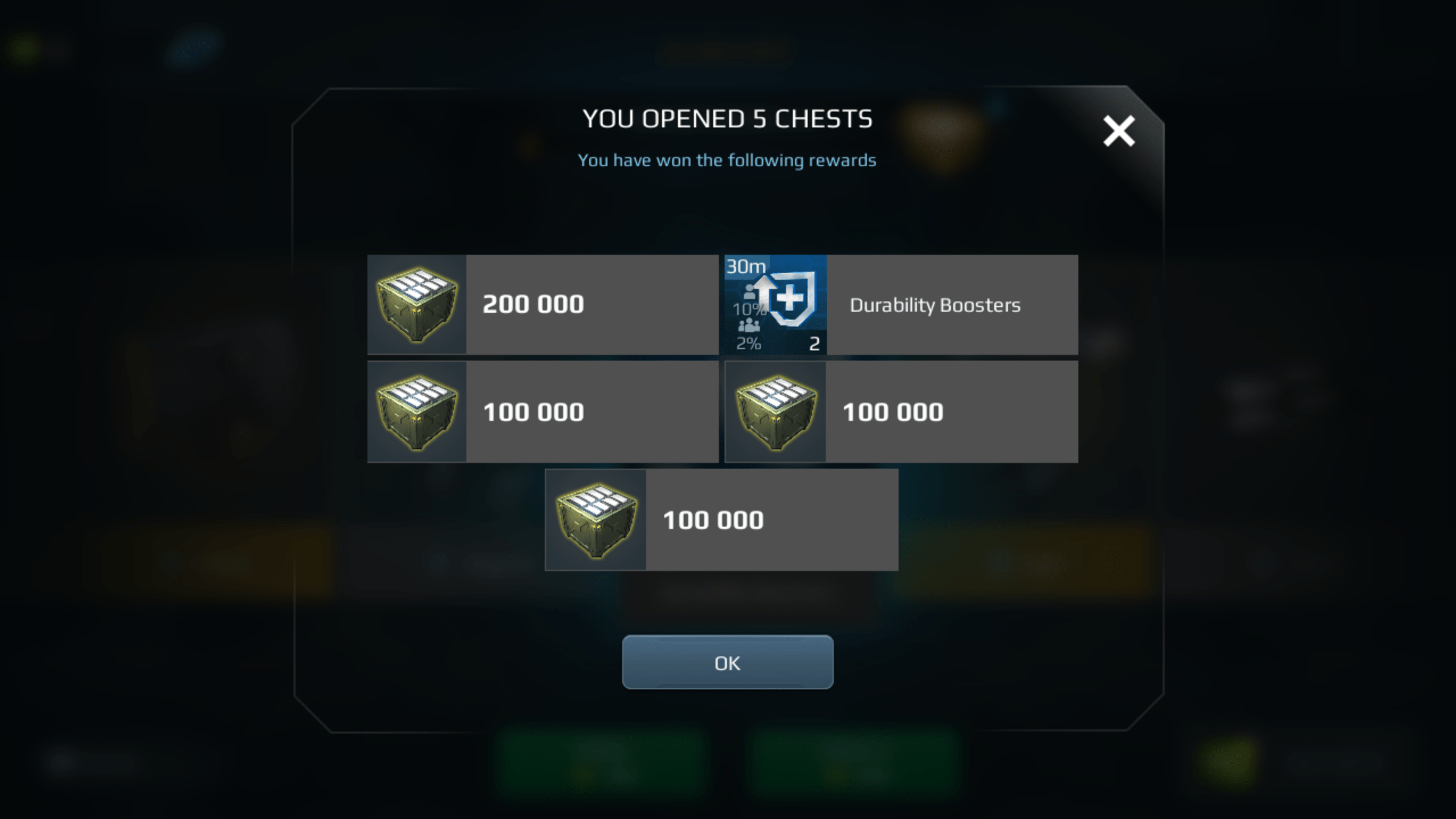 what you get for opening 5 silver chests.this is shit for me. r