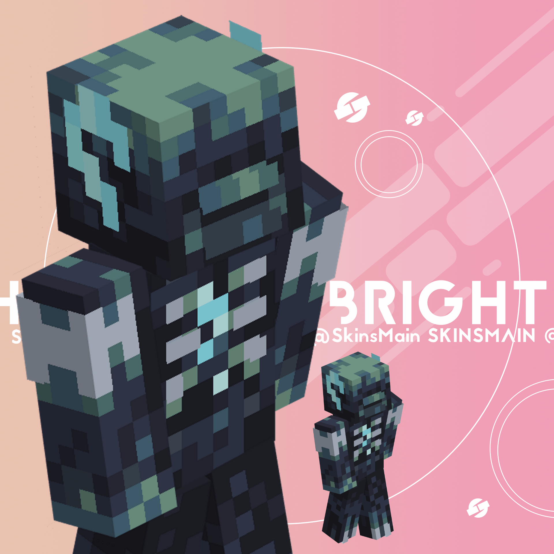 Warden skin! Minecraft