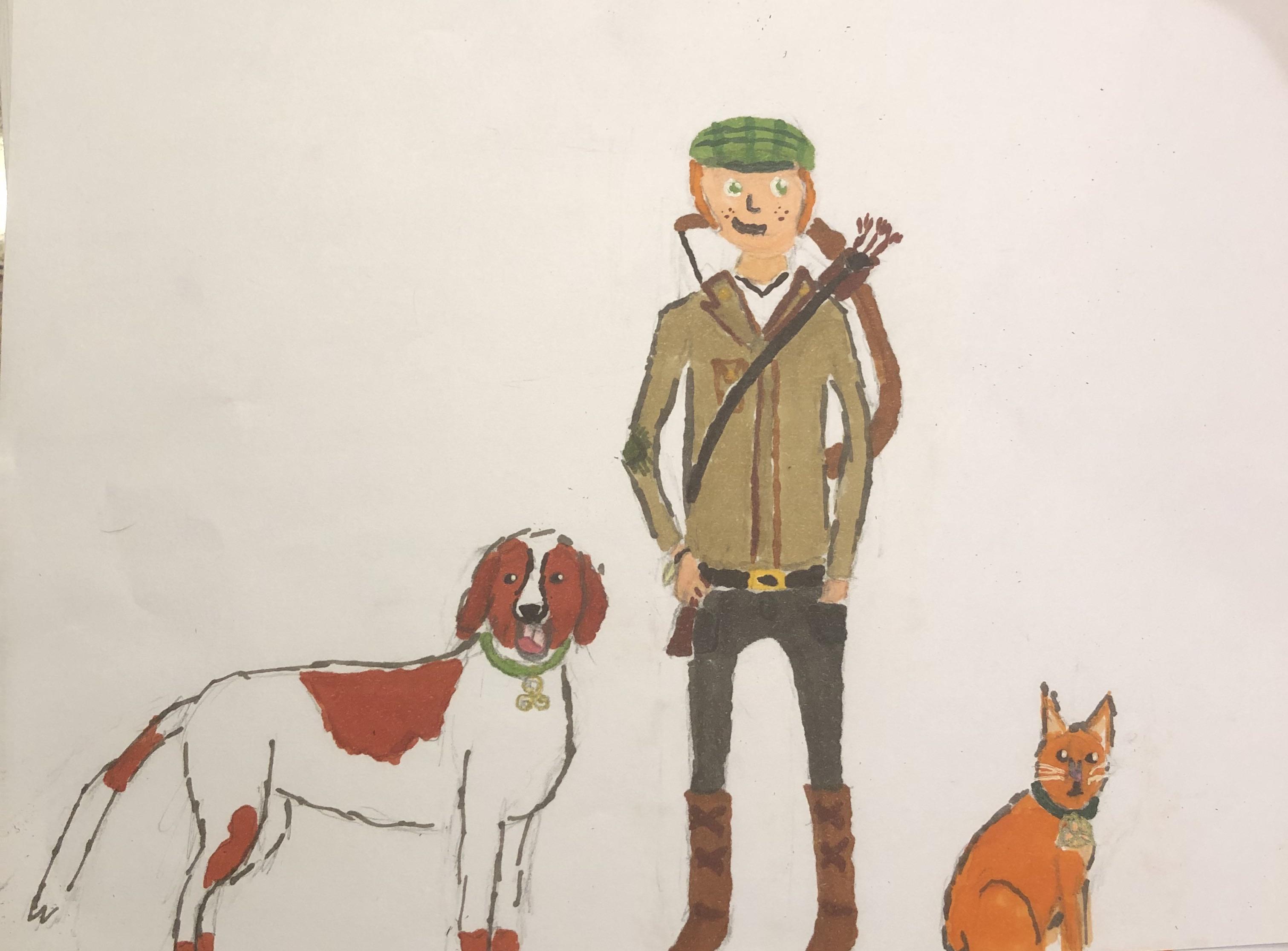 [OC] Paddy, my Arcane Trickster werewolf with his Red and White Irish