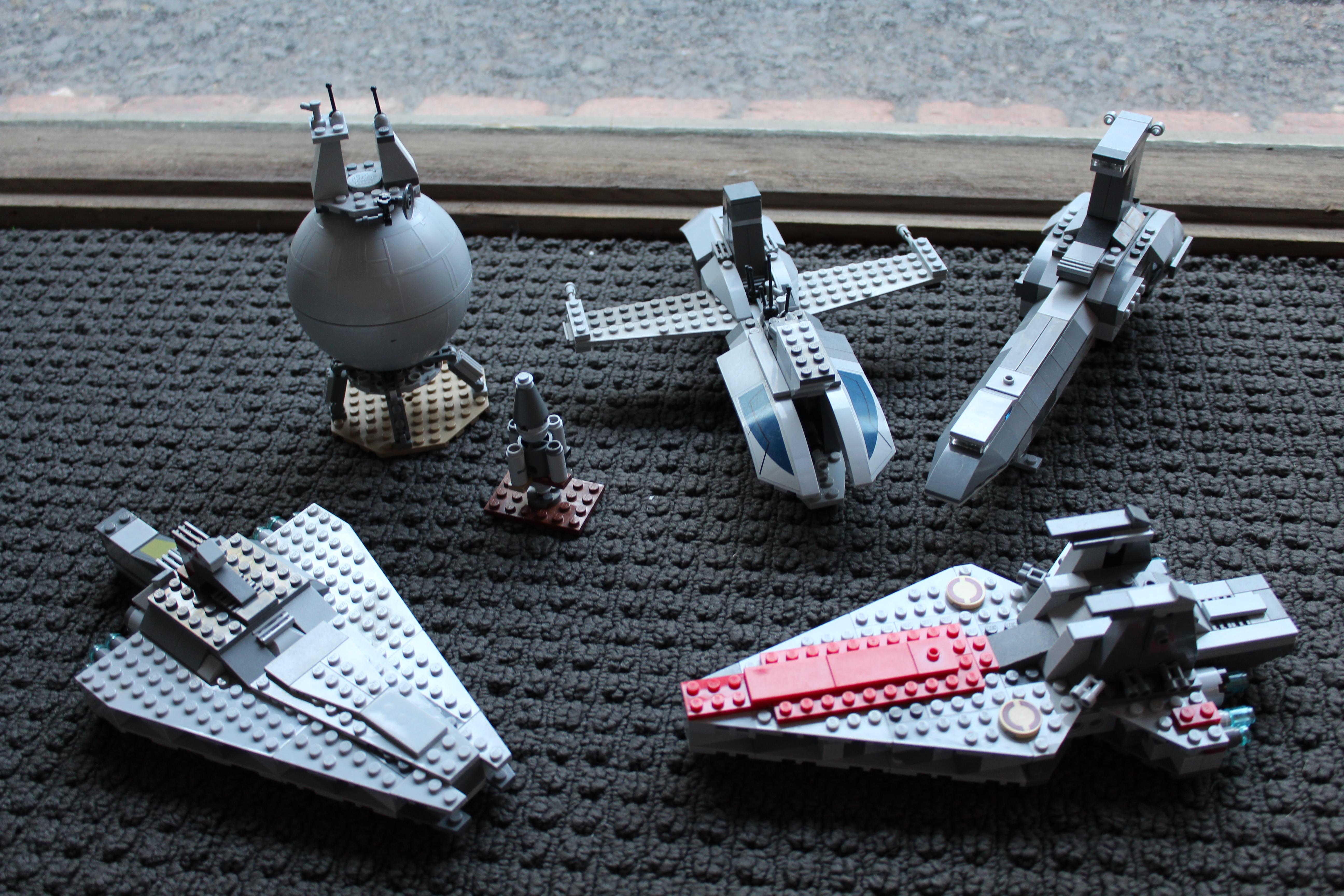 Here are some Clone Wars Era ships I made out of Lego
