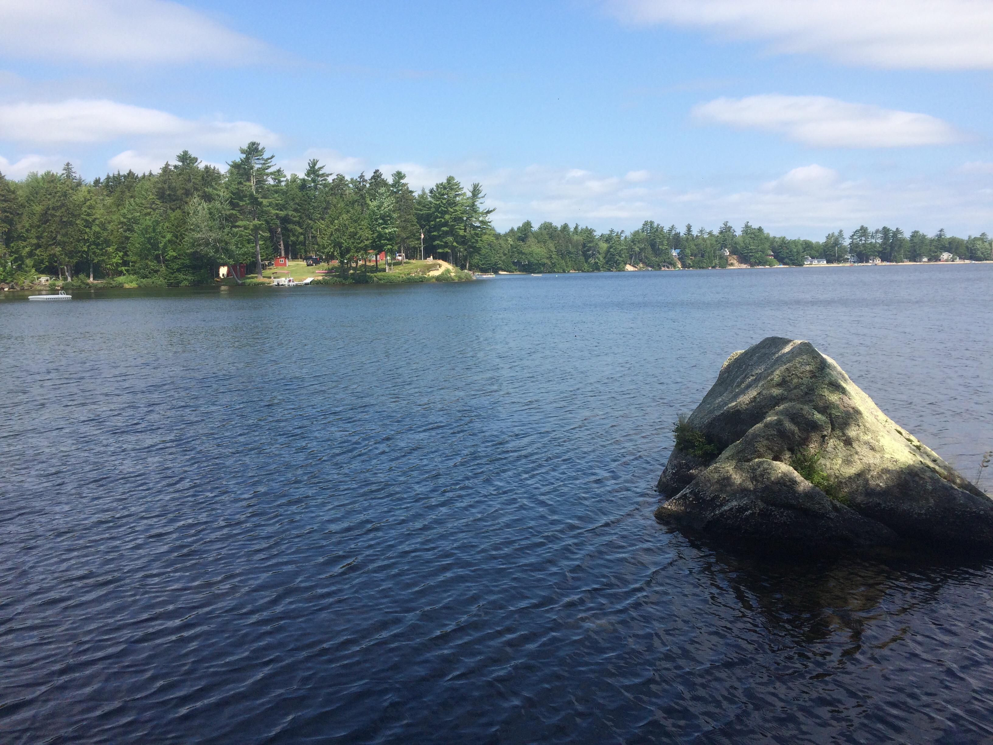 Families camp on pond in Franklin r/Maine