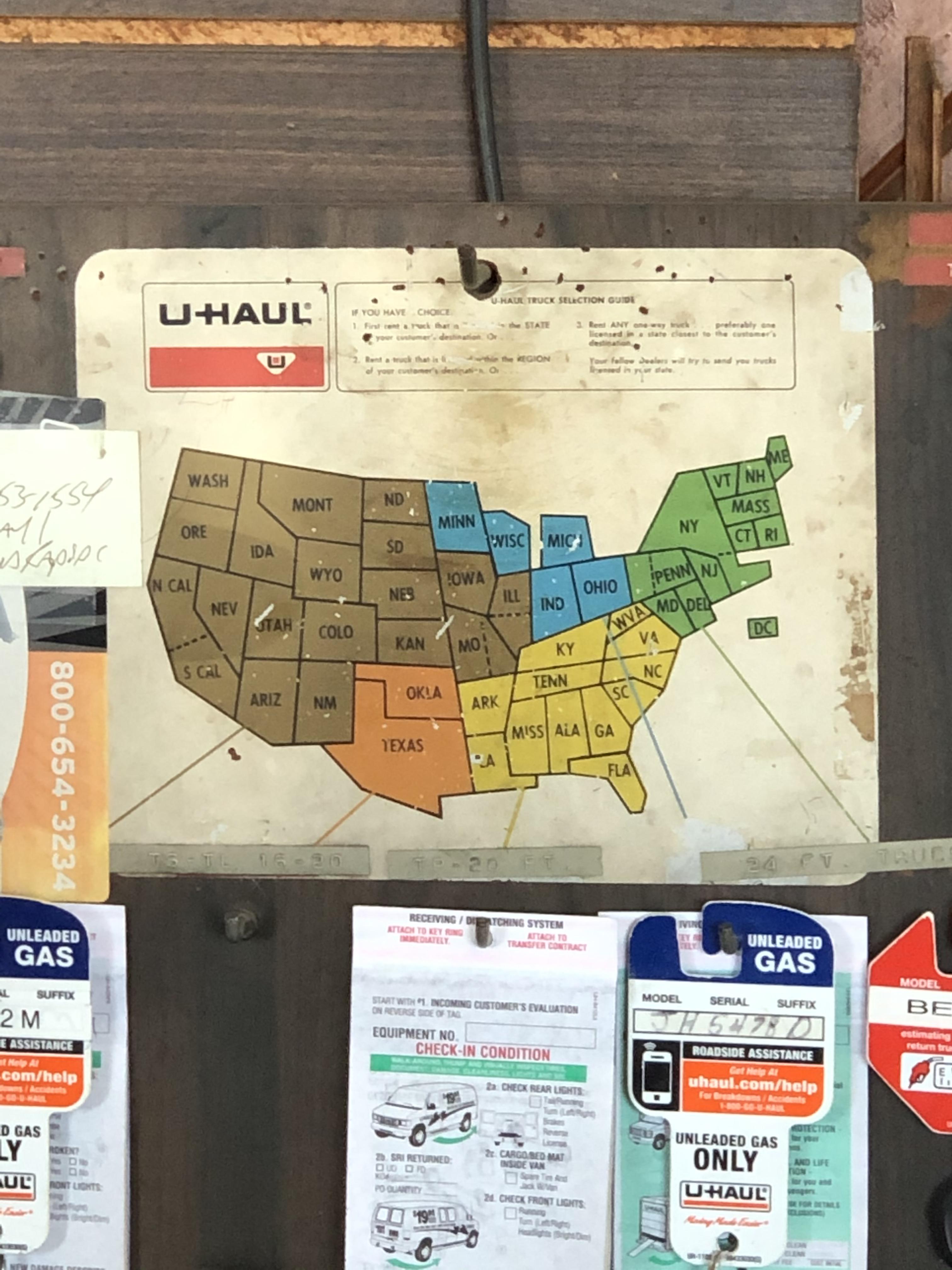 This old UHaul rental region map r/mapporncirclejerk