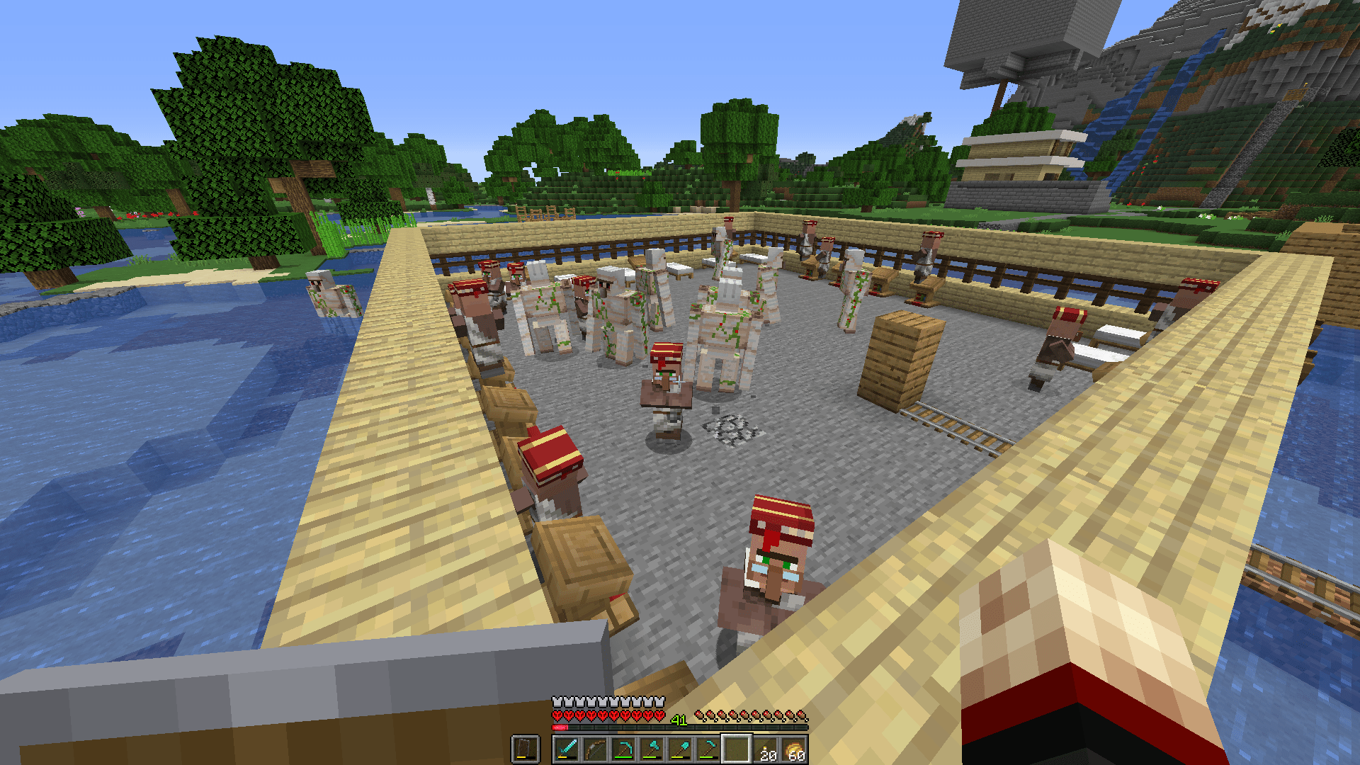 Why do more and more Iron Golems keep spawning. r/Minecraft