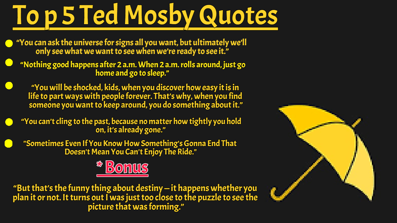 Favorite quotes from Ted r/HIMYM