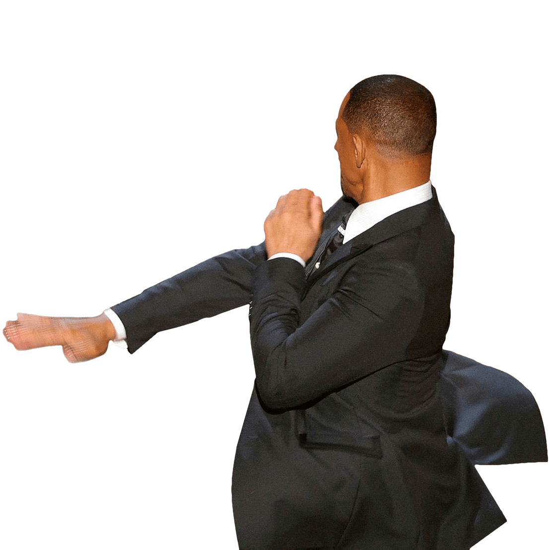 I spent 20 minutes cutting out Will Smith's slap as perfectly as I could. Here's the result