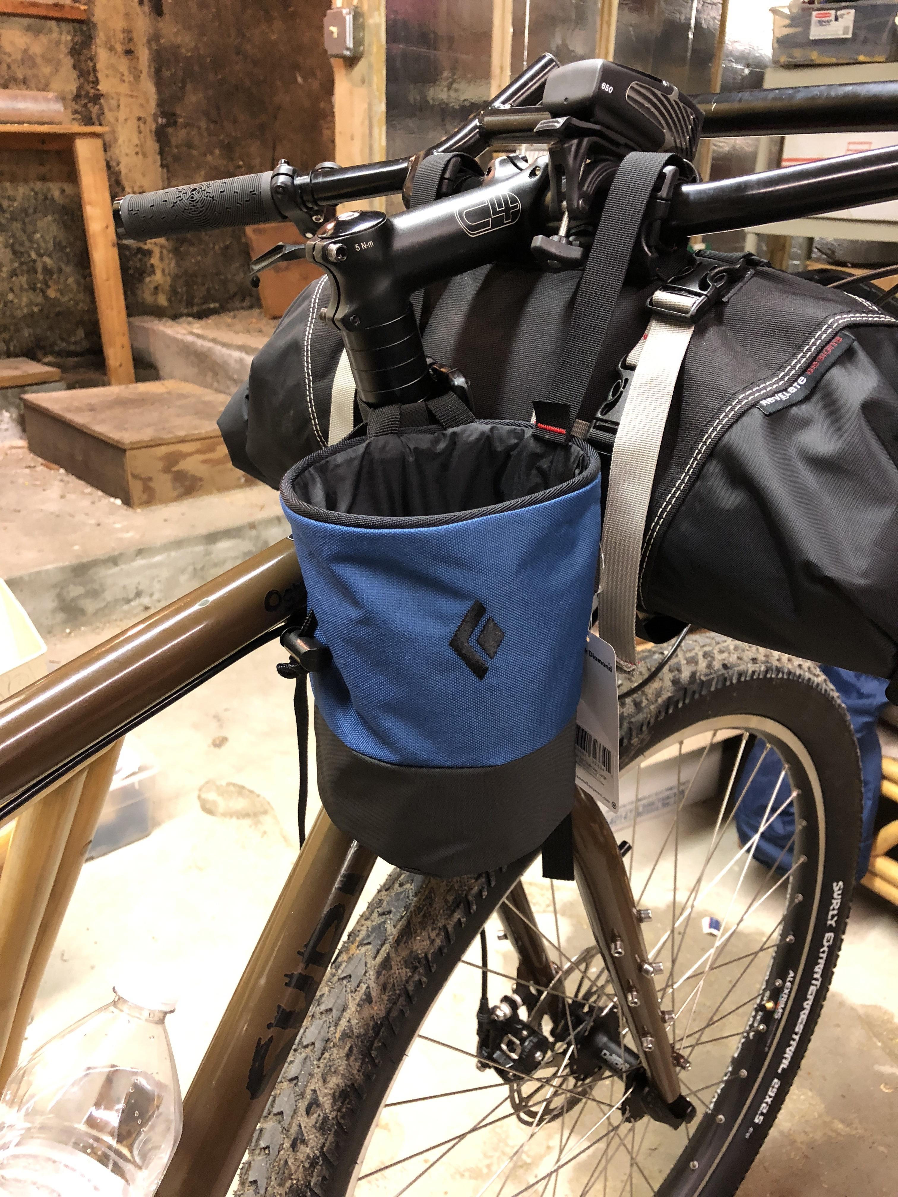 Experimenting with chalk bags! r/bikepacking