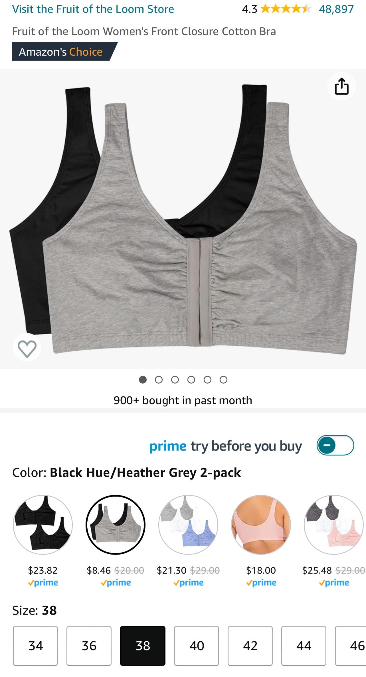 what size(s) did you get if you bought the fruit of the loom bras r