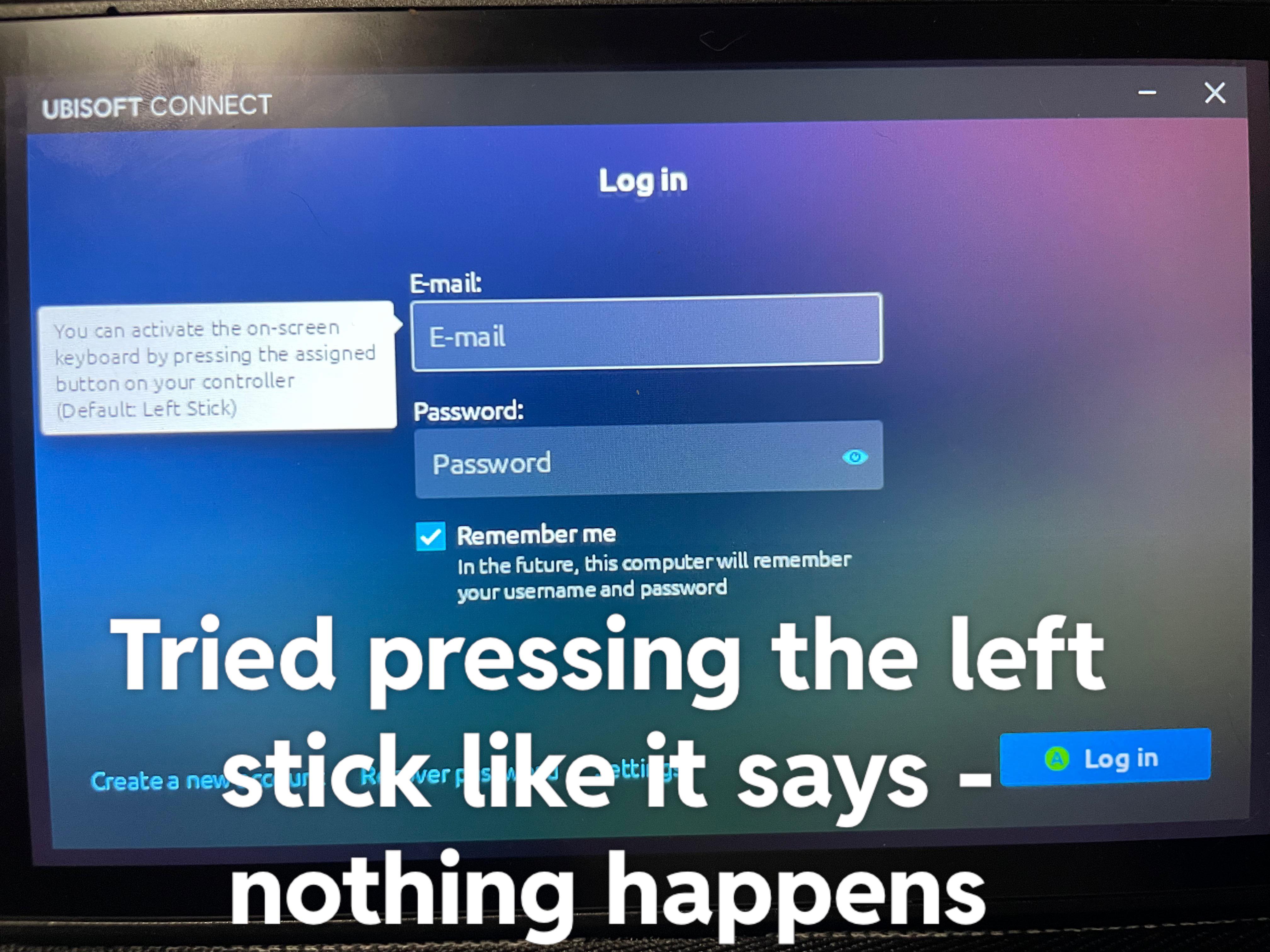 Cant get the onscreen keyboard to play ACValhalla? r/SteamDeck