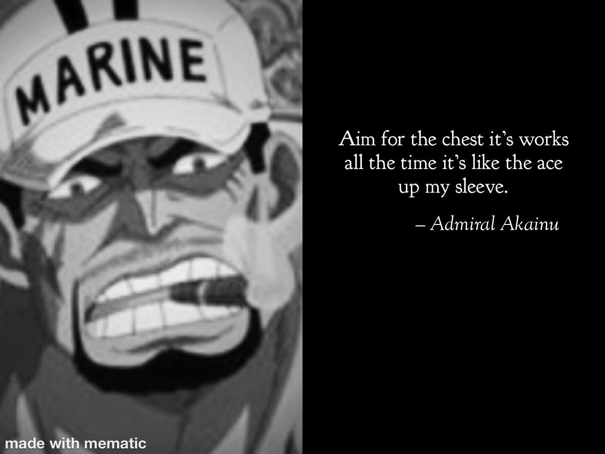 Helpful advice from akainu r/MemePiece
