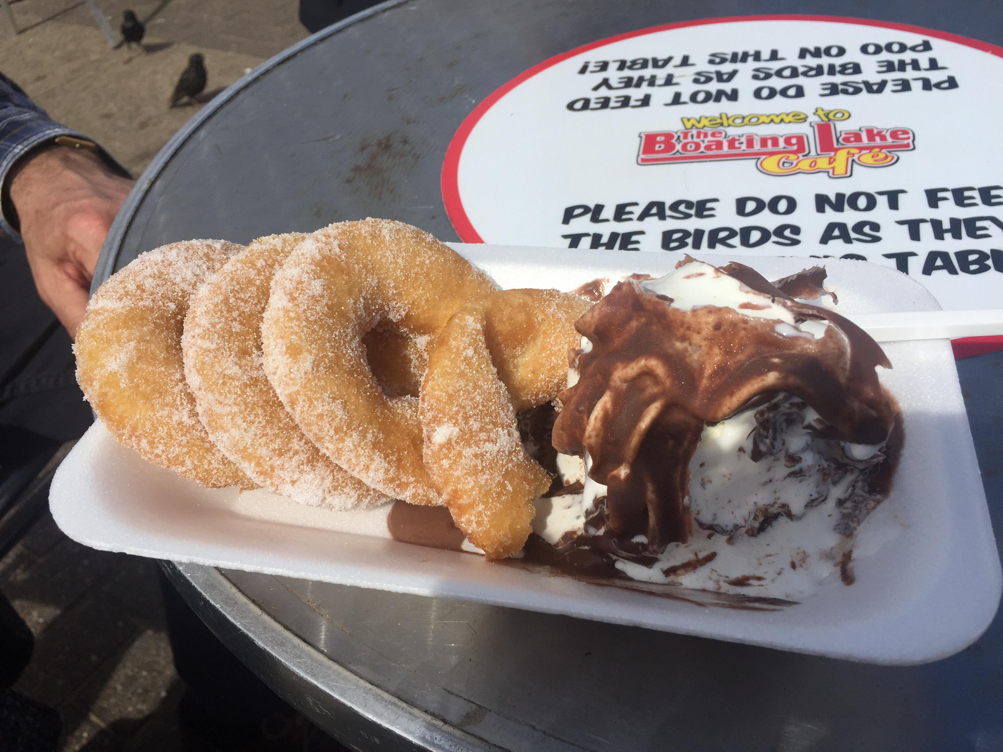 Donuts, ice cream and melted chocolate [I ate] r/food