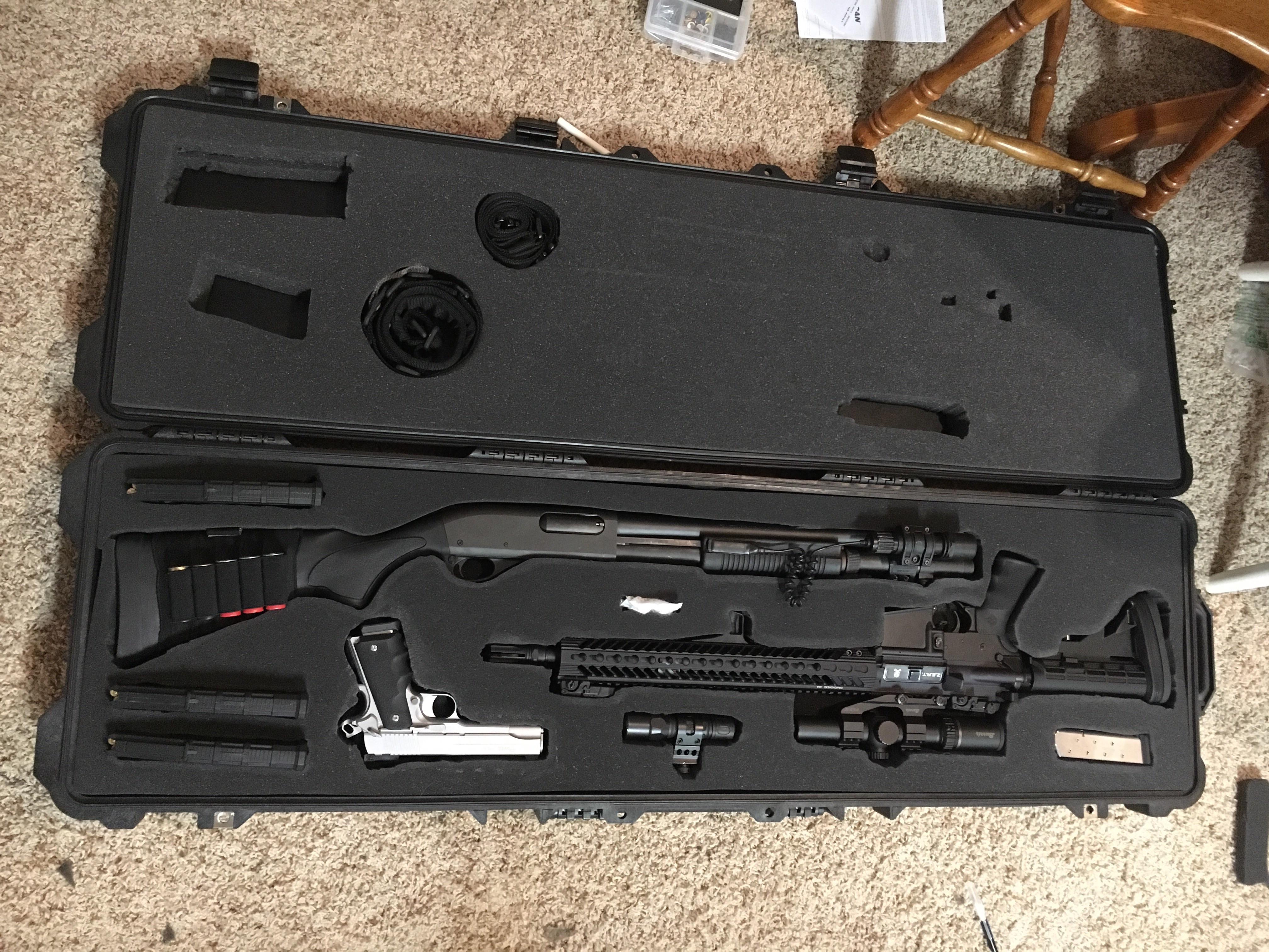 Packing up my guns for moving. Packed in a Pelican 1750. r/guns