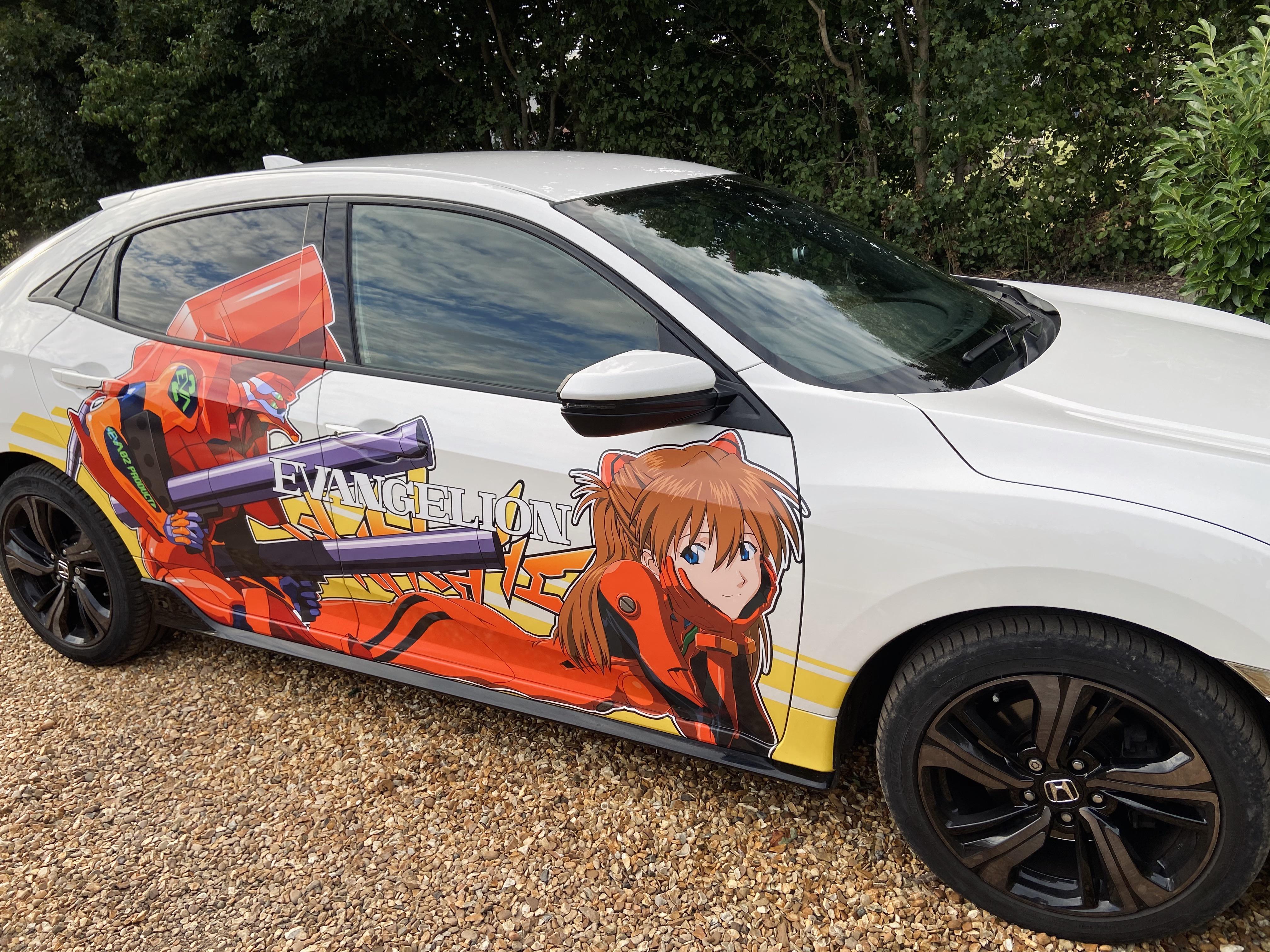 Got my first ever itasha decal installed on my Honda Civic Sport, really pleased with how it