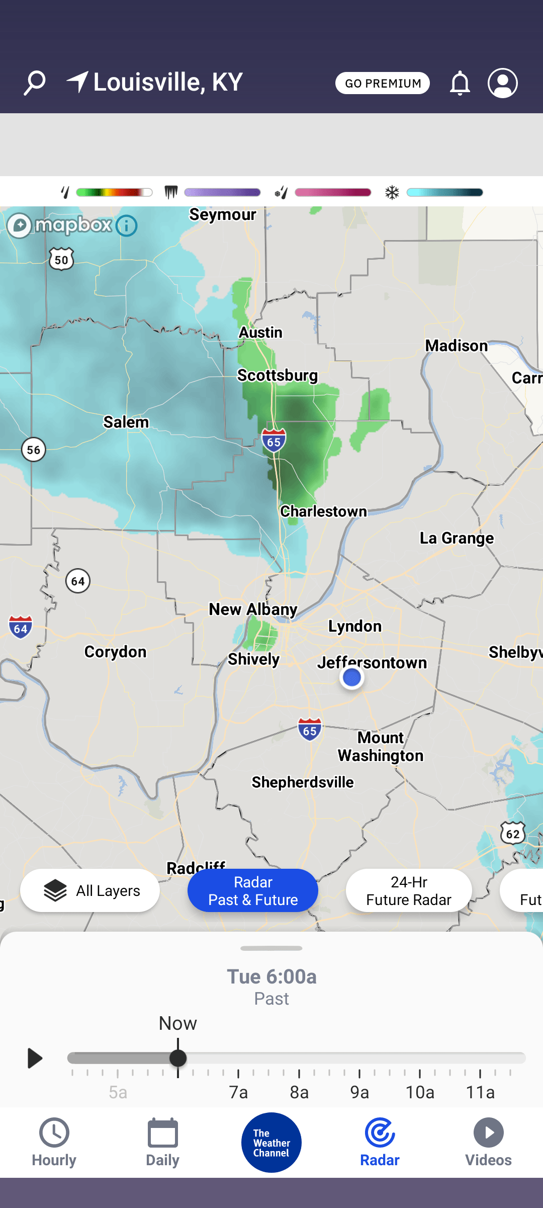 Chance of snow this AM for Louisville. Anyone remember an earlier snow