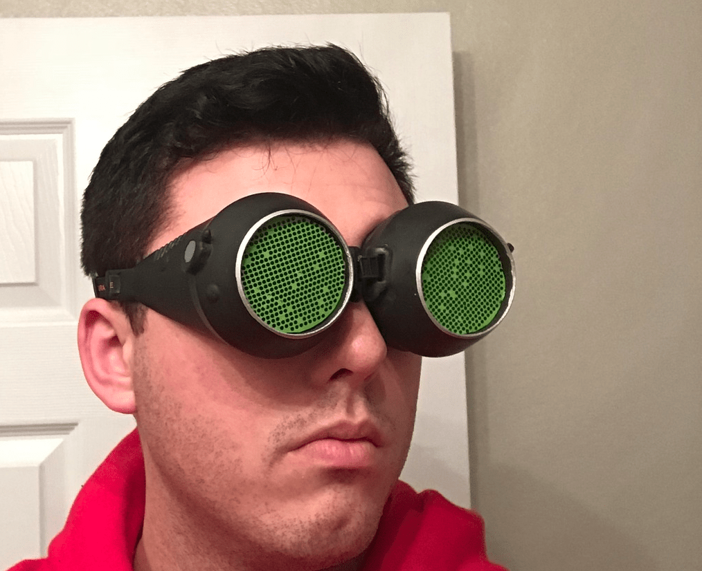 Night vision goggles are green because the human eye can tell difference between more shades of