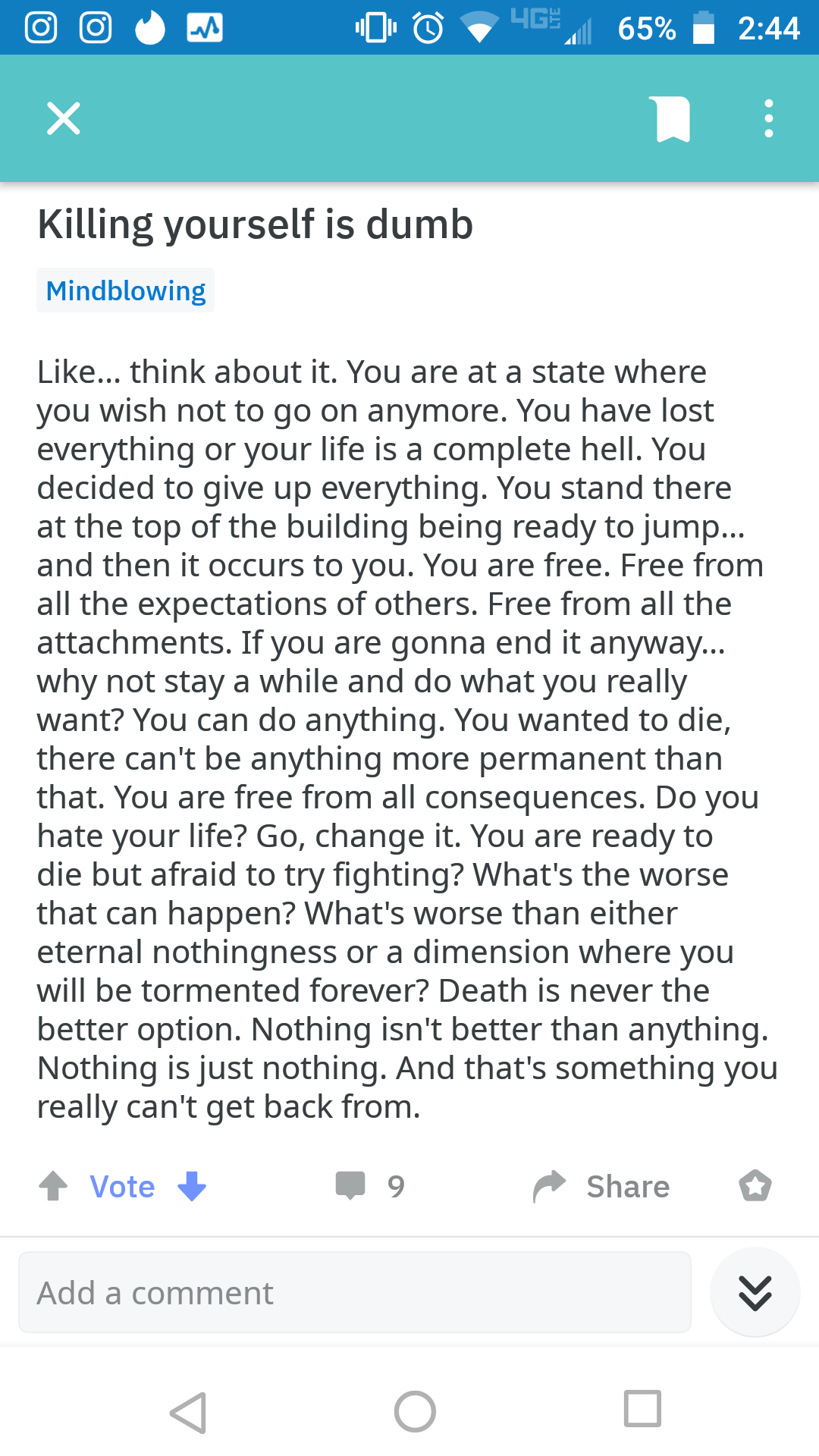 Found on r/showerthoughts r/thanksimcured