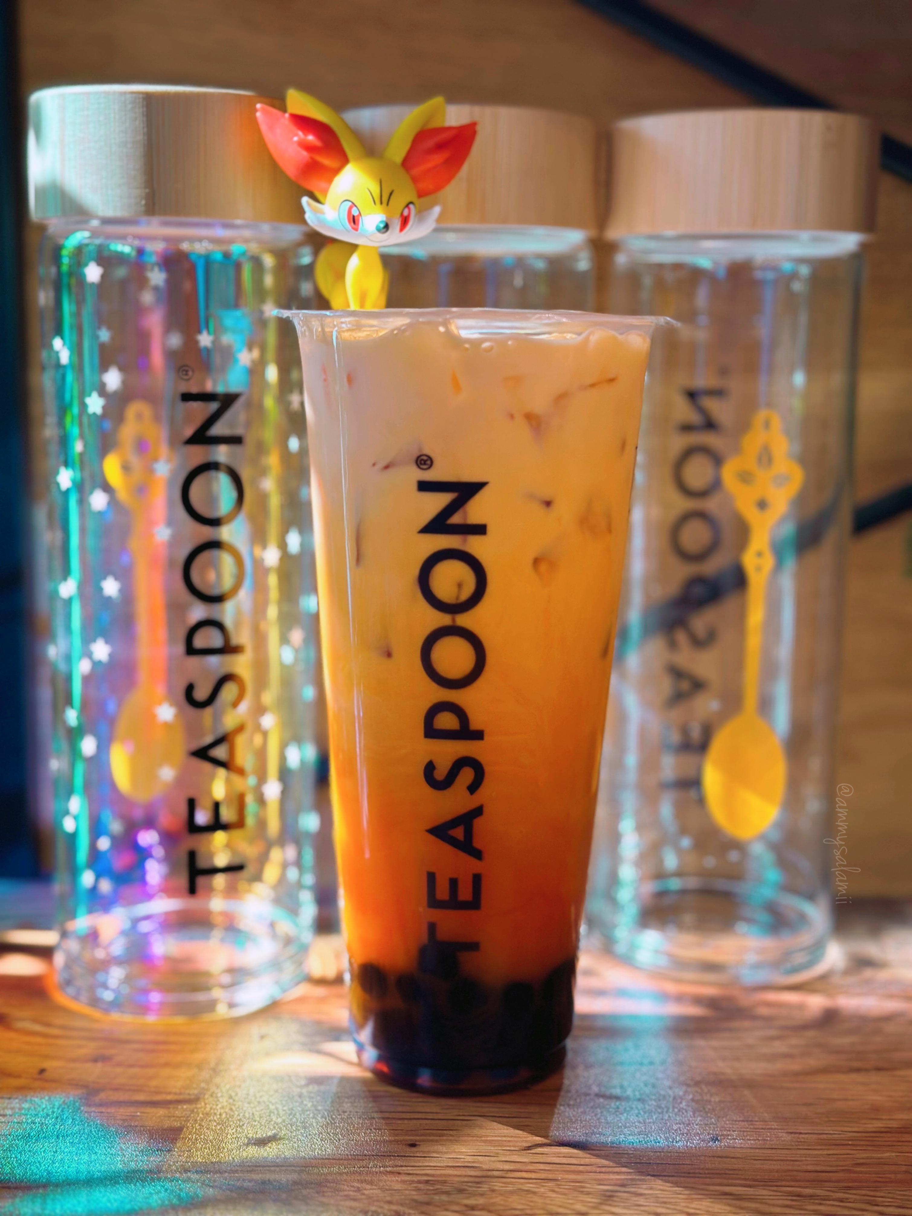 Classic Thai Tea Boba from Teaspoon r/boba