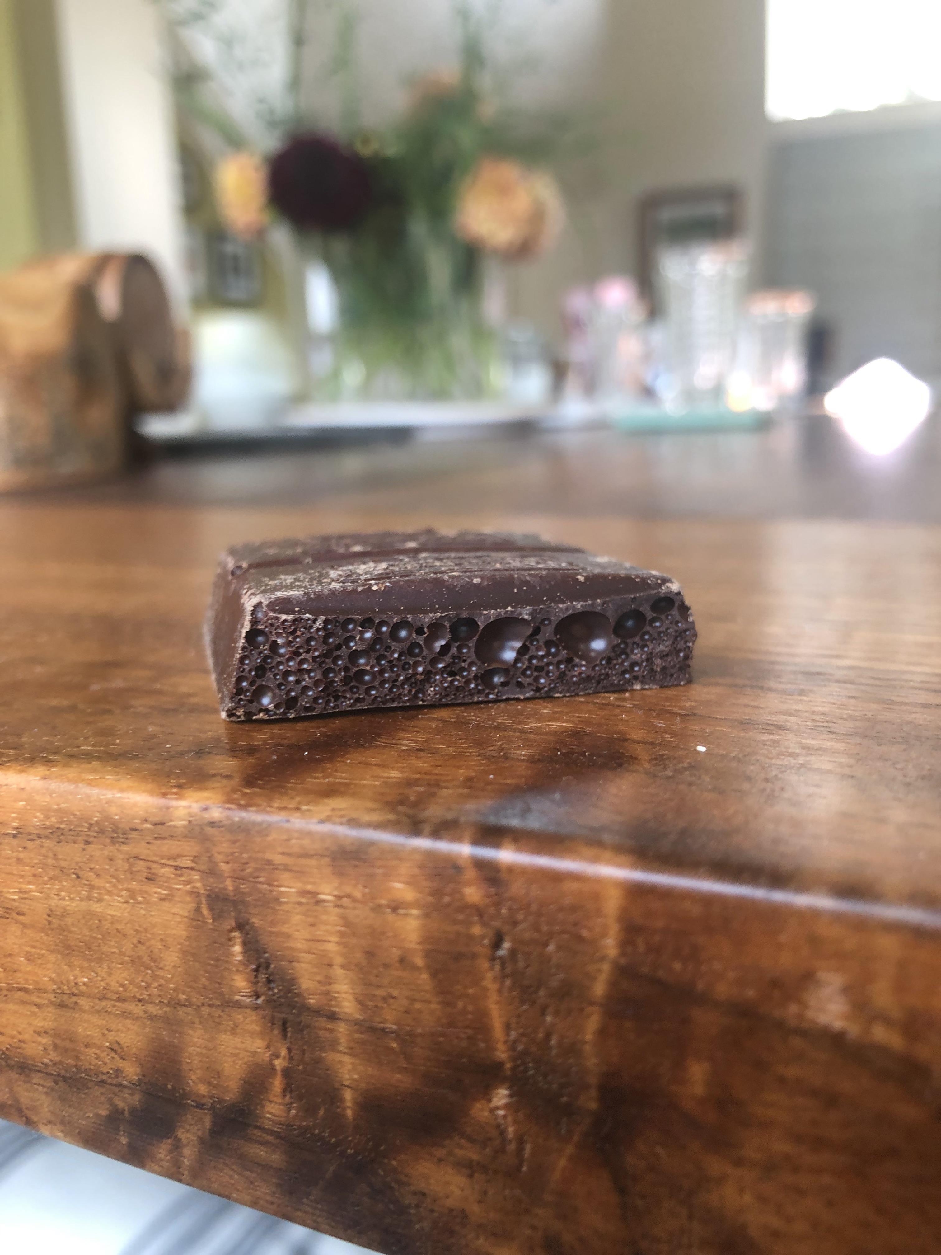 My chocolate has these weird holes r/mildlyinteresting