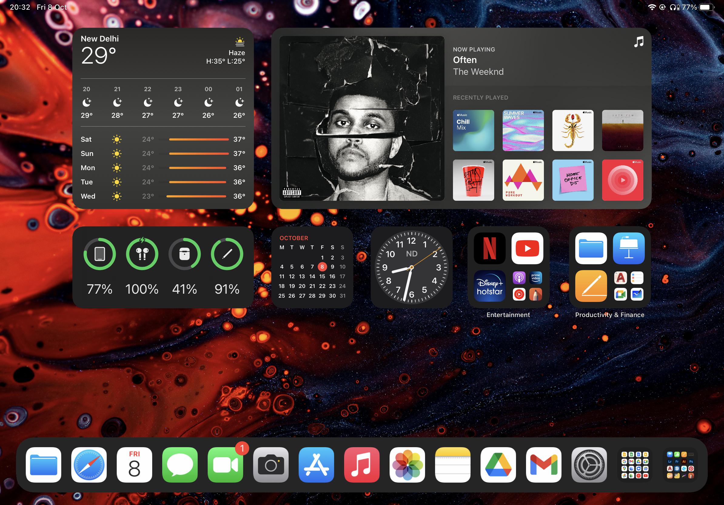 iPadOS 15 Home Screen folder size imagined as App Library folder to