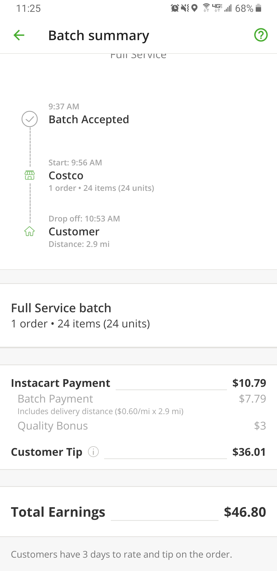 Finally a Costco customer that tips!🙏