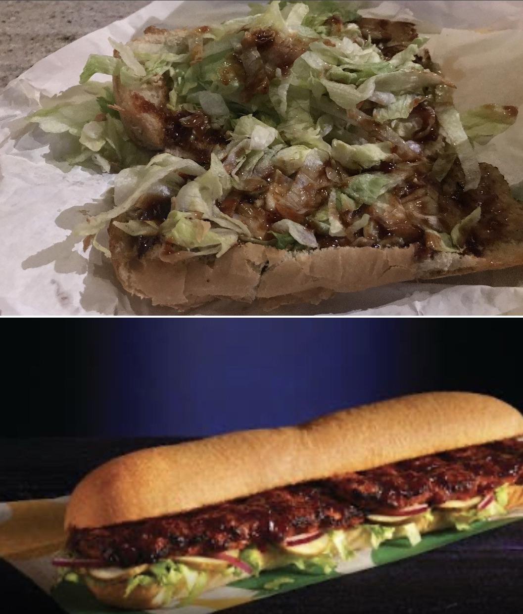 Sauce was put on after heating the “ribs” r/ExpectationVsReality