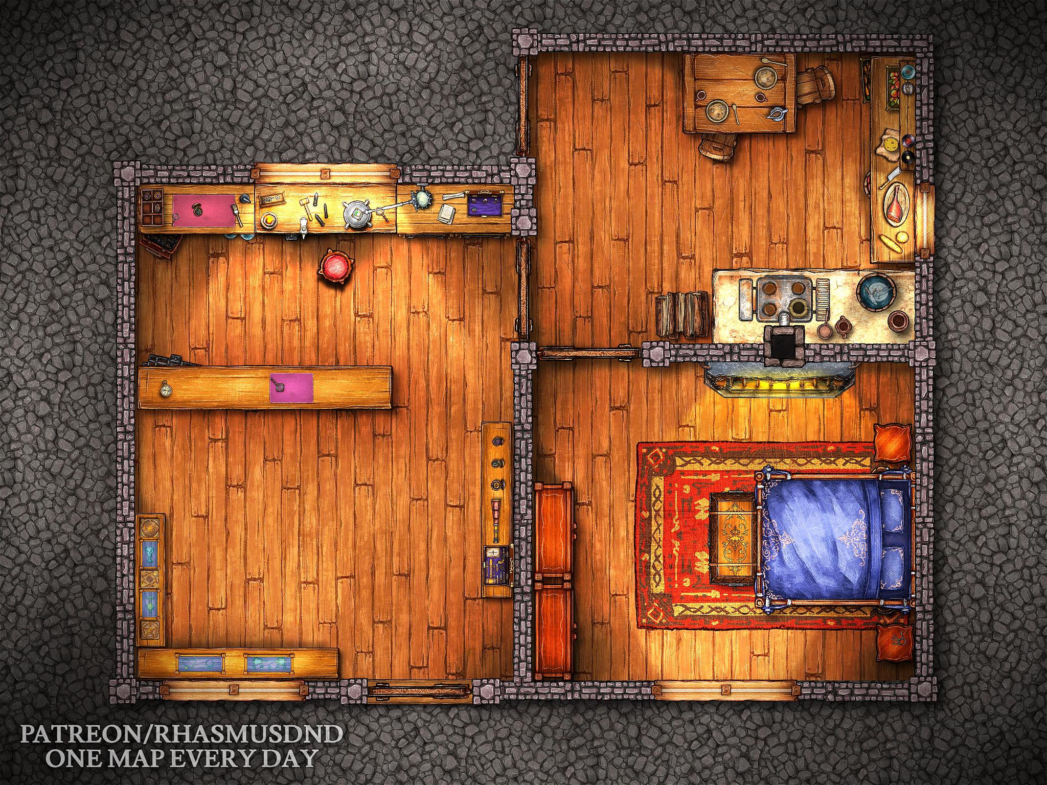 Day 74/365 Jeweler's Shop 24X18 r/battlemaps