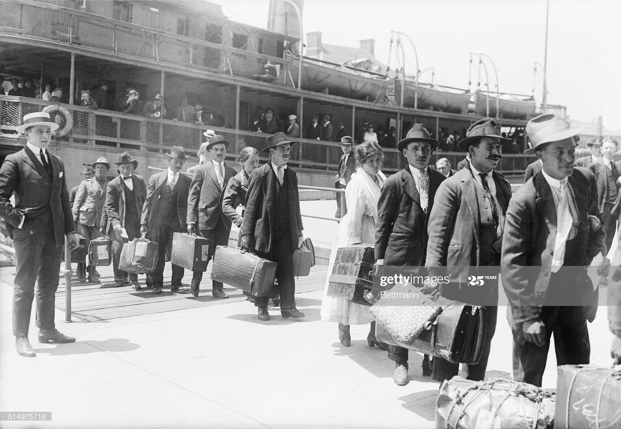 [May 27, 1920] Immigrants arriving at Ellis Island. 100yearsago