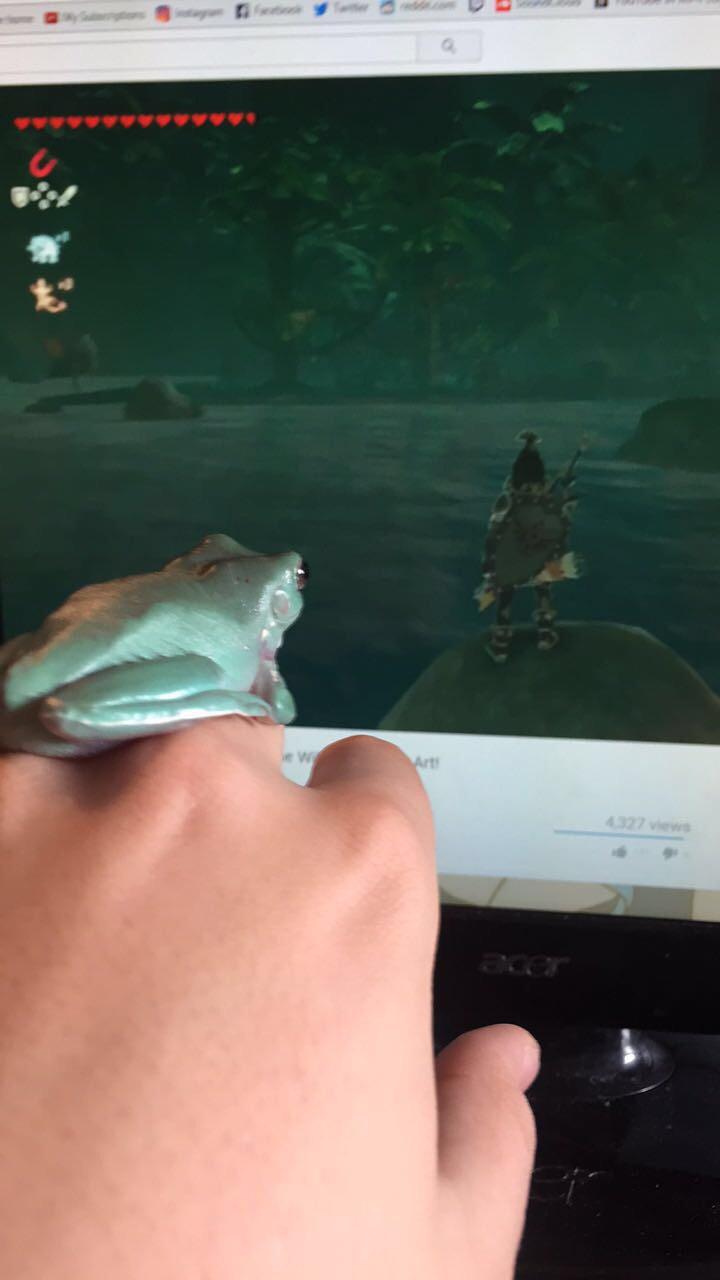 Lady Freida loves to watch vinesauce! r/frogs