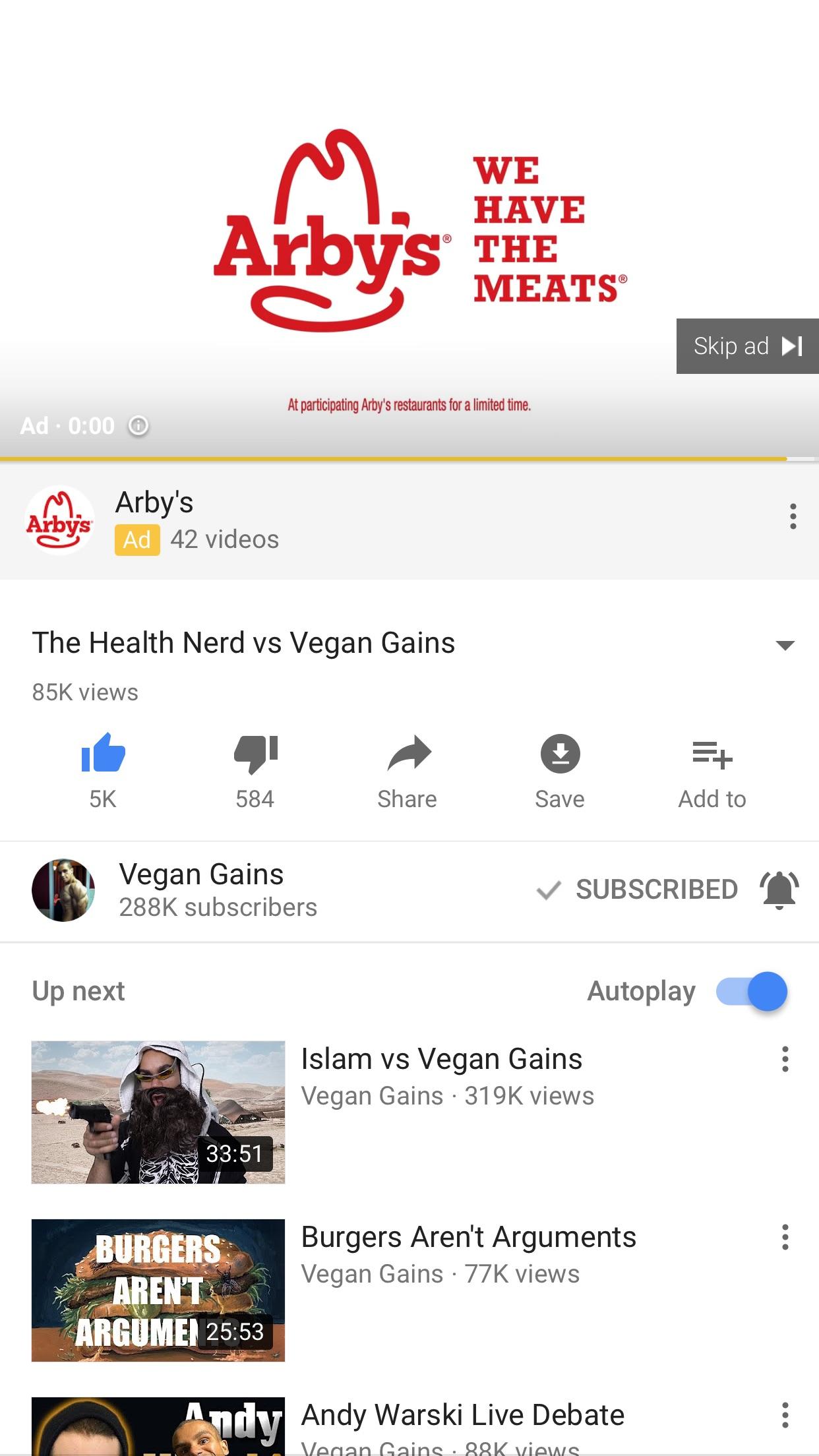 Who else feels good when the meat industry wastes their ad money on you