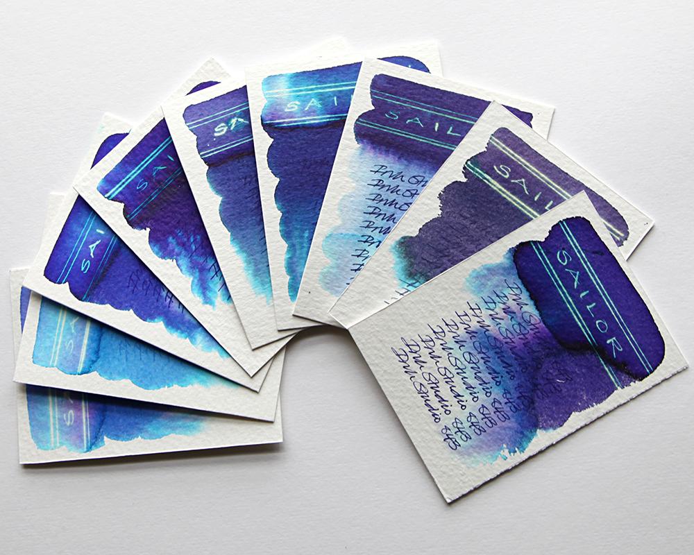 If you're into pretty blue fountain pen inks, Sailor Ink Studio have