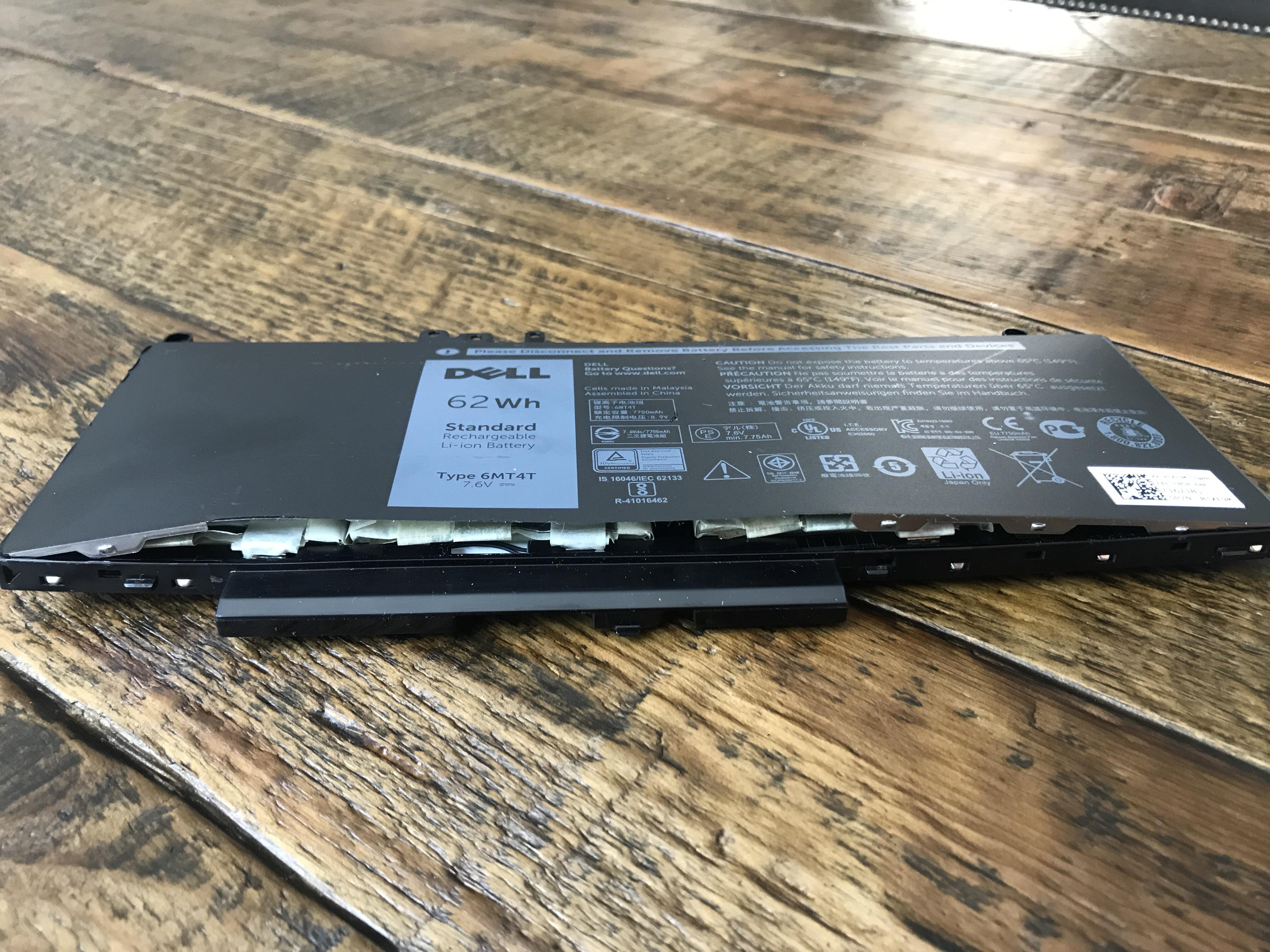 What causes this expansion in a laptop battery? r/laptops