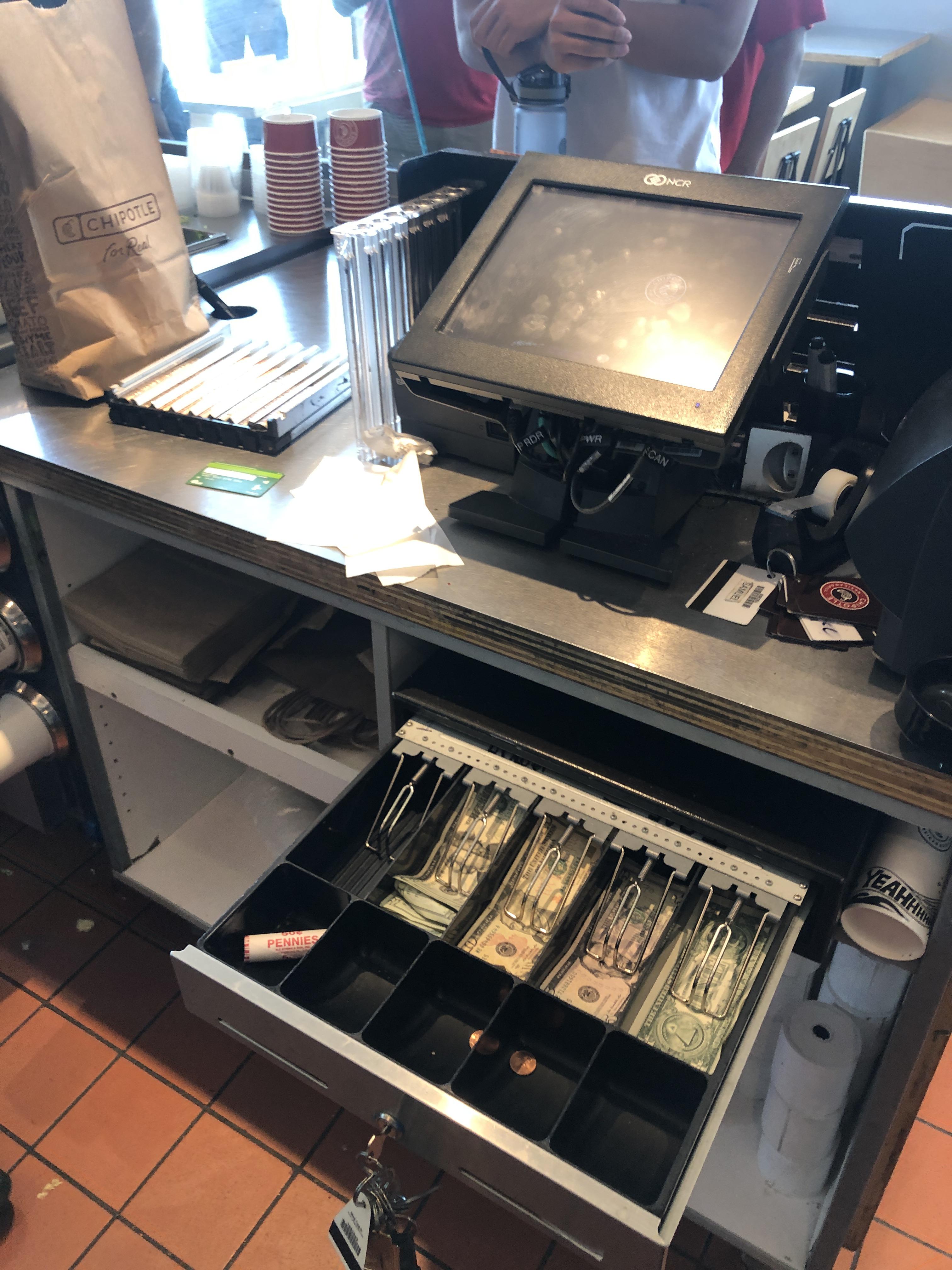 POS (Pice of Sh*t) was offline at rush, had to do math on my phone and